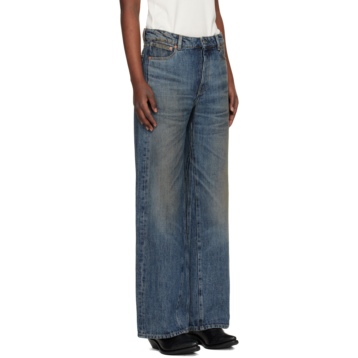  Our Legacy Blue Treble Cut Jeans 