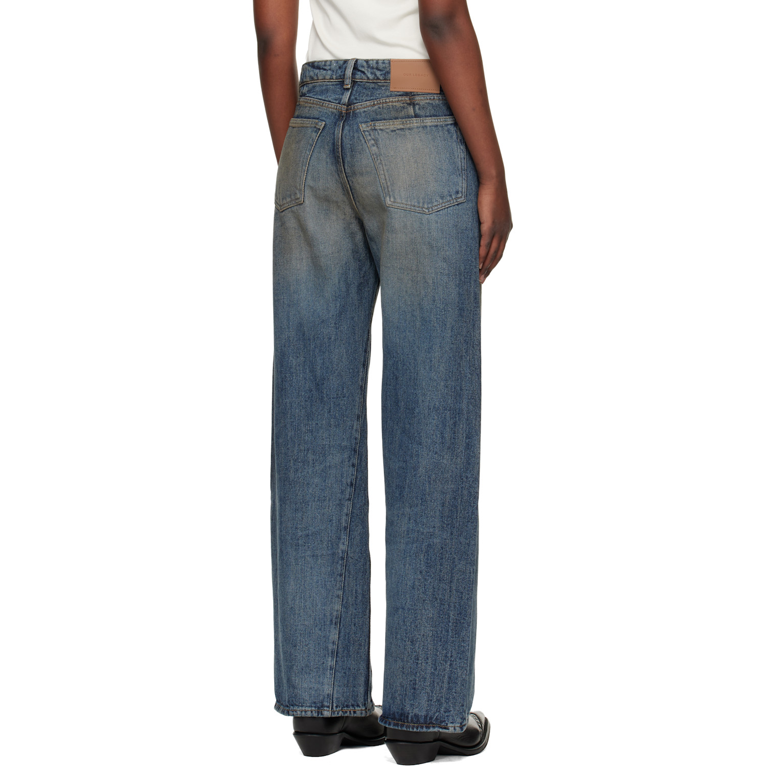  Our Legacy Blue Treble Cut Jeans 