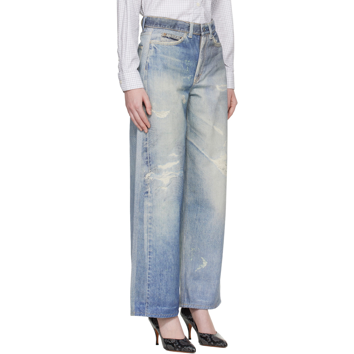  Our Legacy Blue Full Cut Jeans 