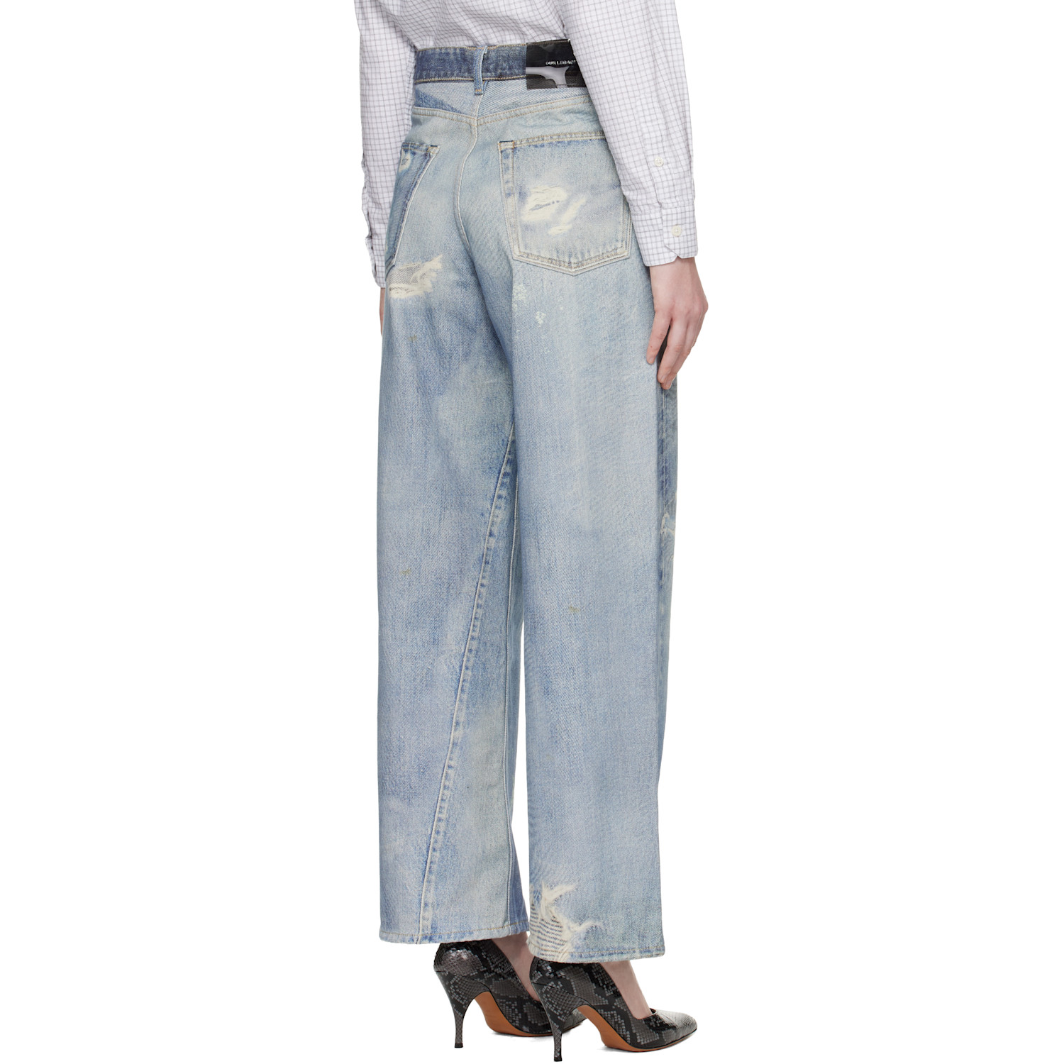  Our Legacy Blue Full Cut Jeans 