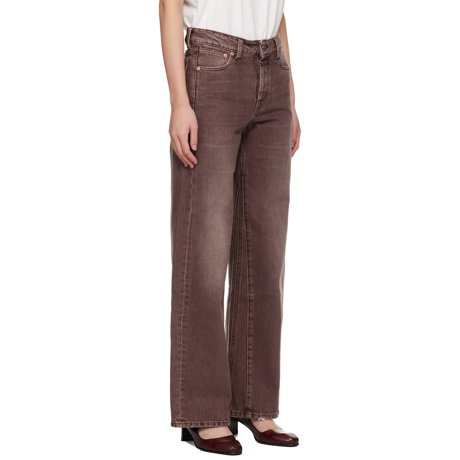 Our Legacy Brown Treble Cut Jeans 