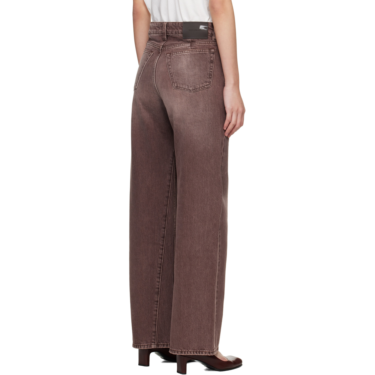  Our Legacy Brown Treble Cut Jeans 