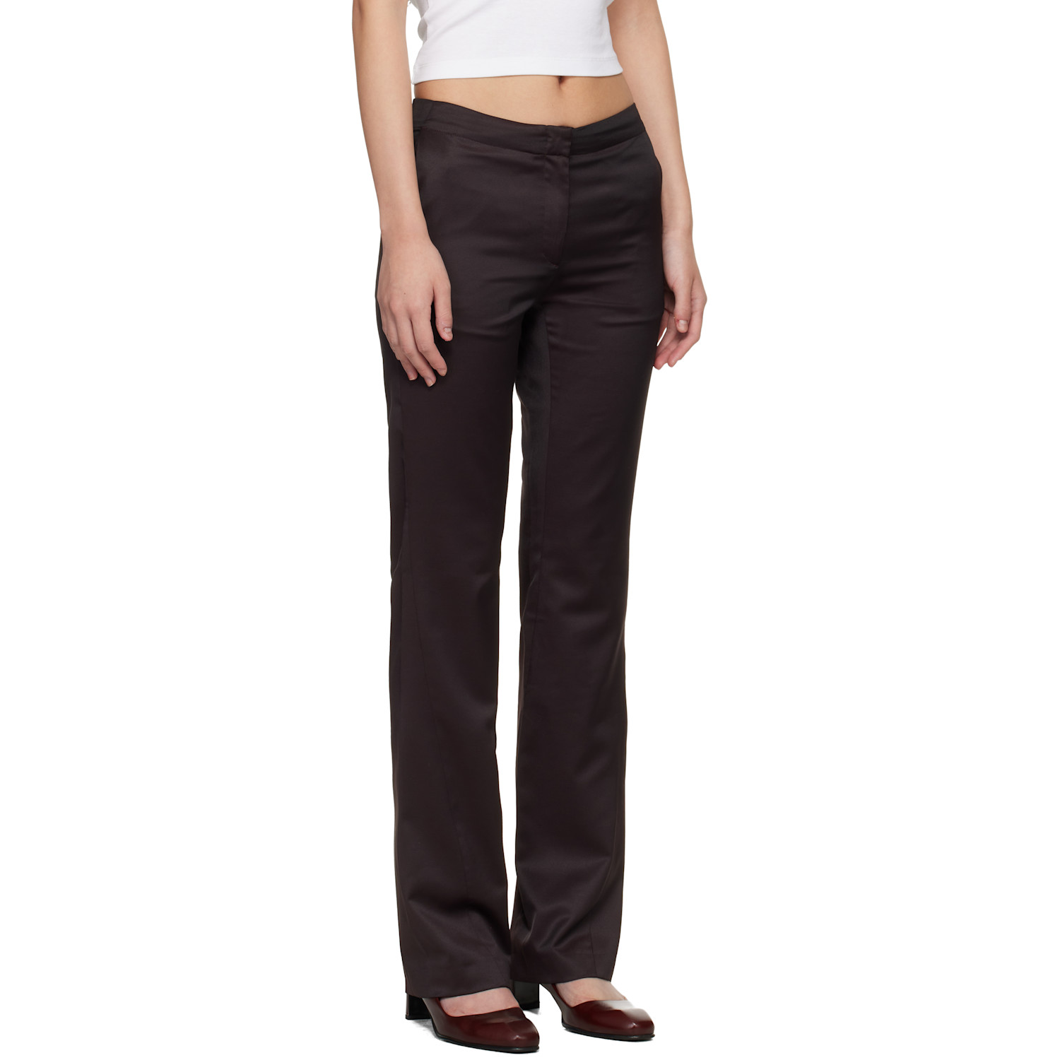  Our Legacy Burgundy Poise Trousers 