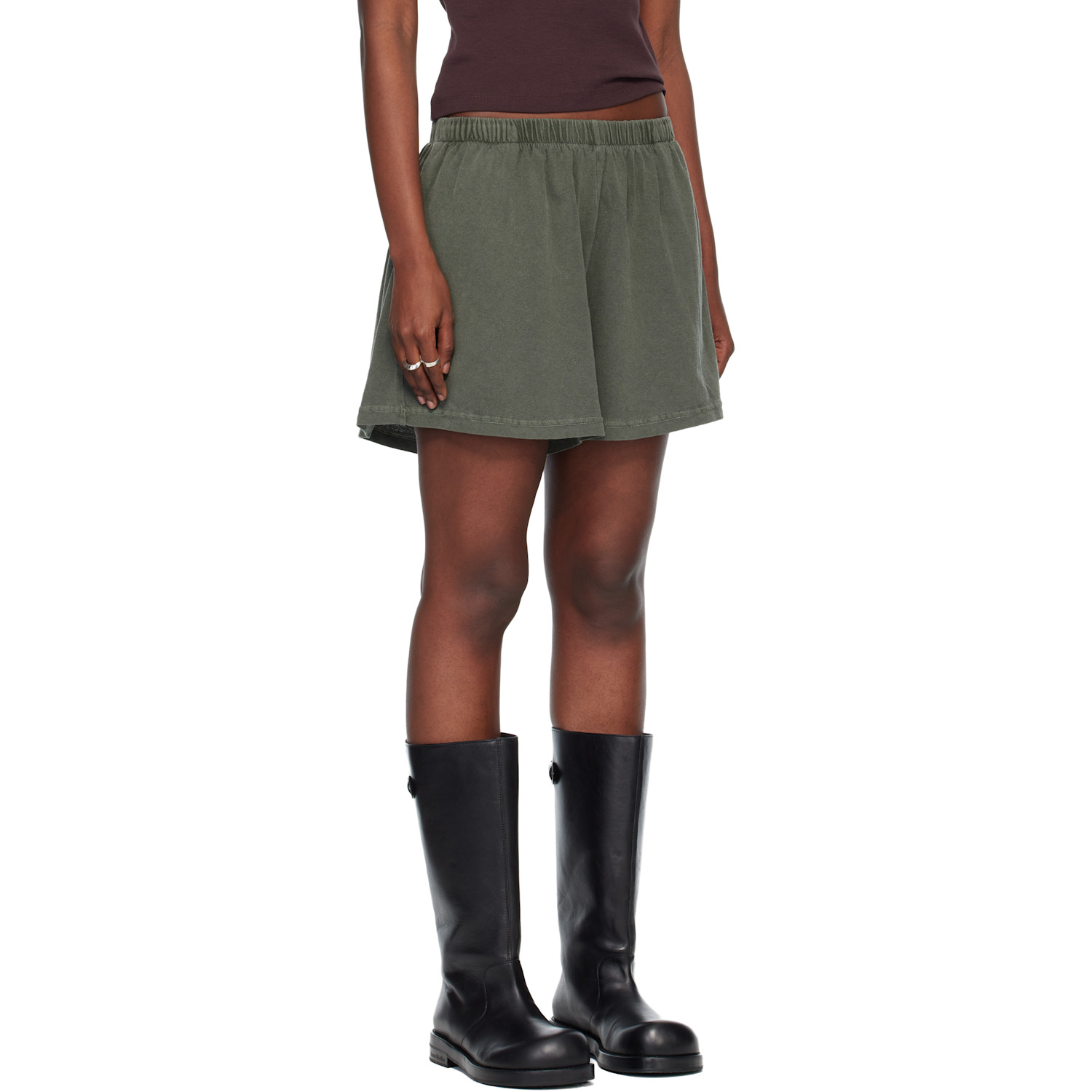  Our Legacy Khaki Gored Shorts 