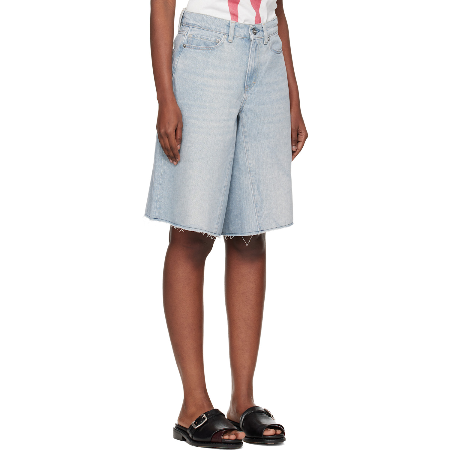  Our Legacy Blue Midi Denim Shorts 