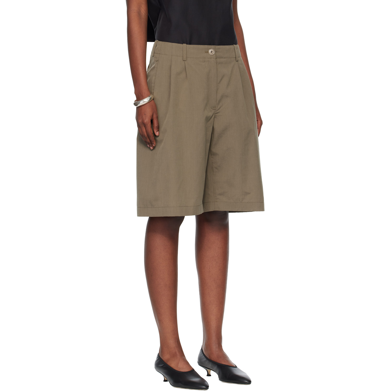  Our Legacy Khaki Ponte Shorts 