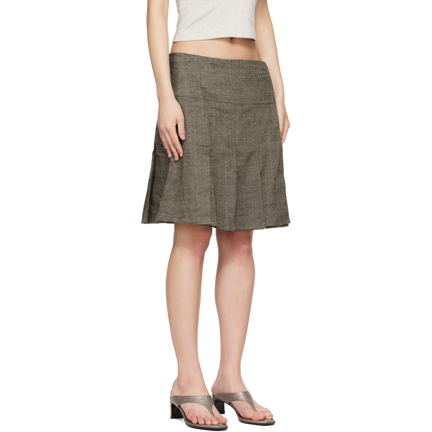  Our Legacy Brown Girdle Miniskirt 