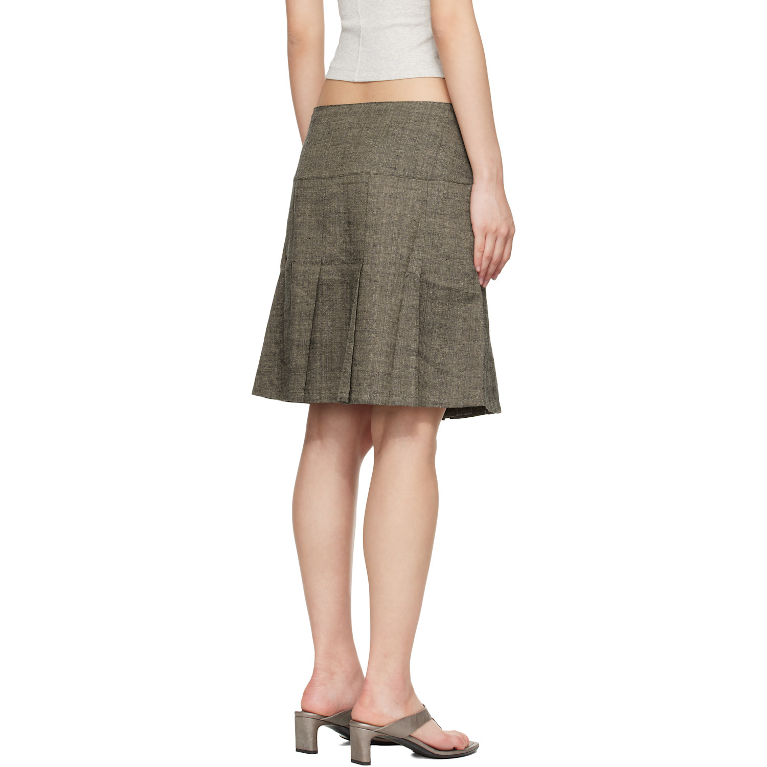  Our Legacy Brown Girdle Miniskirt 