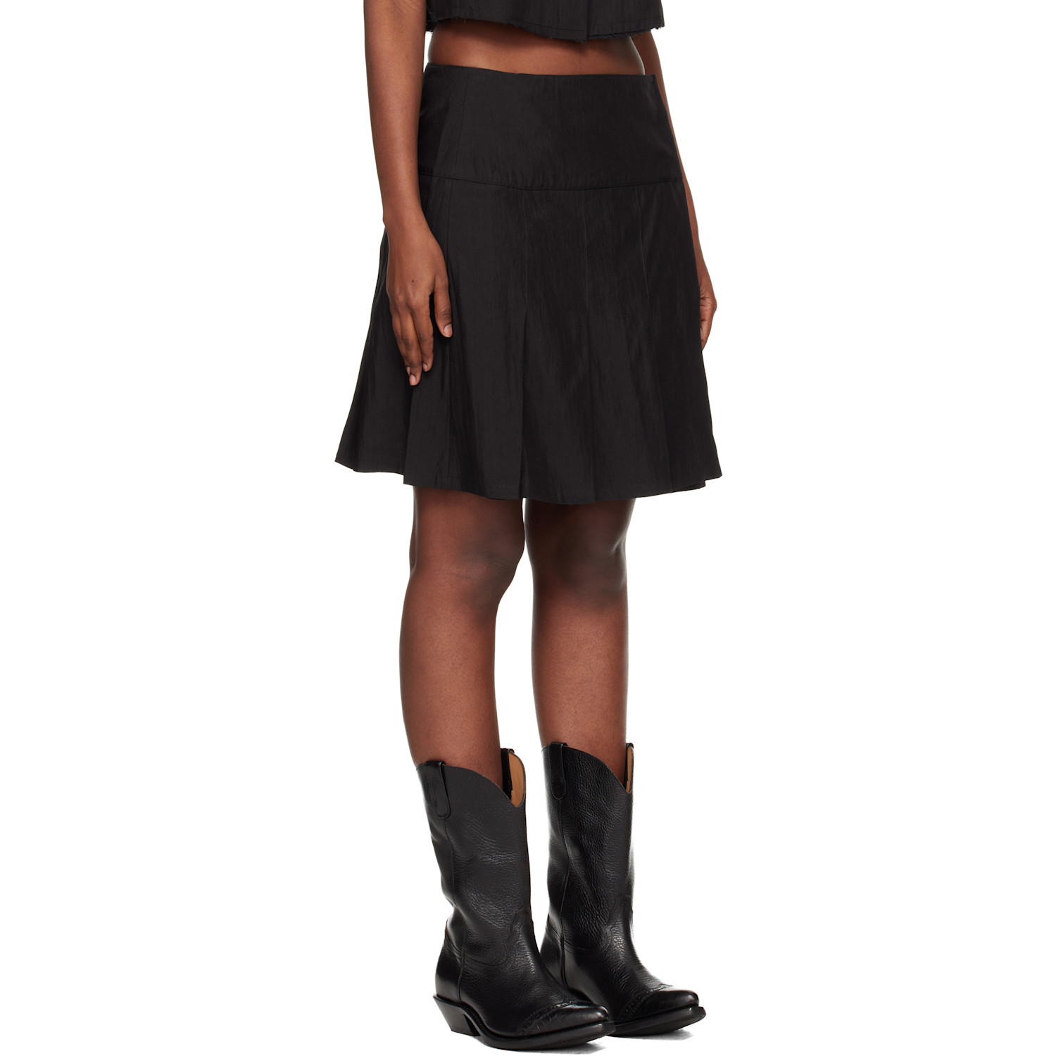  Our Legacy Black Girdle Miniskirt 