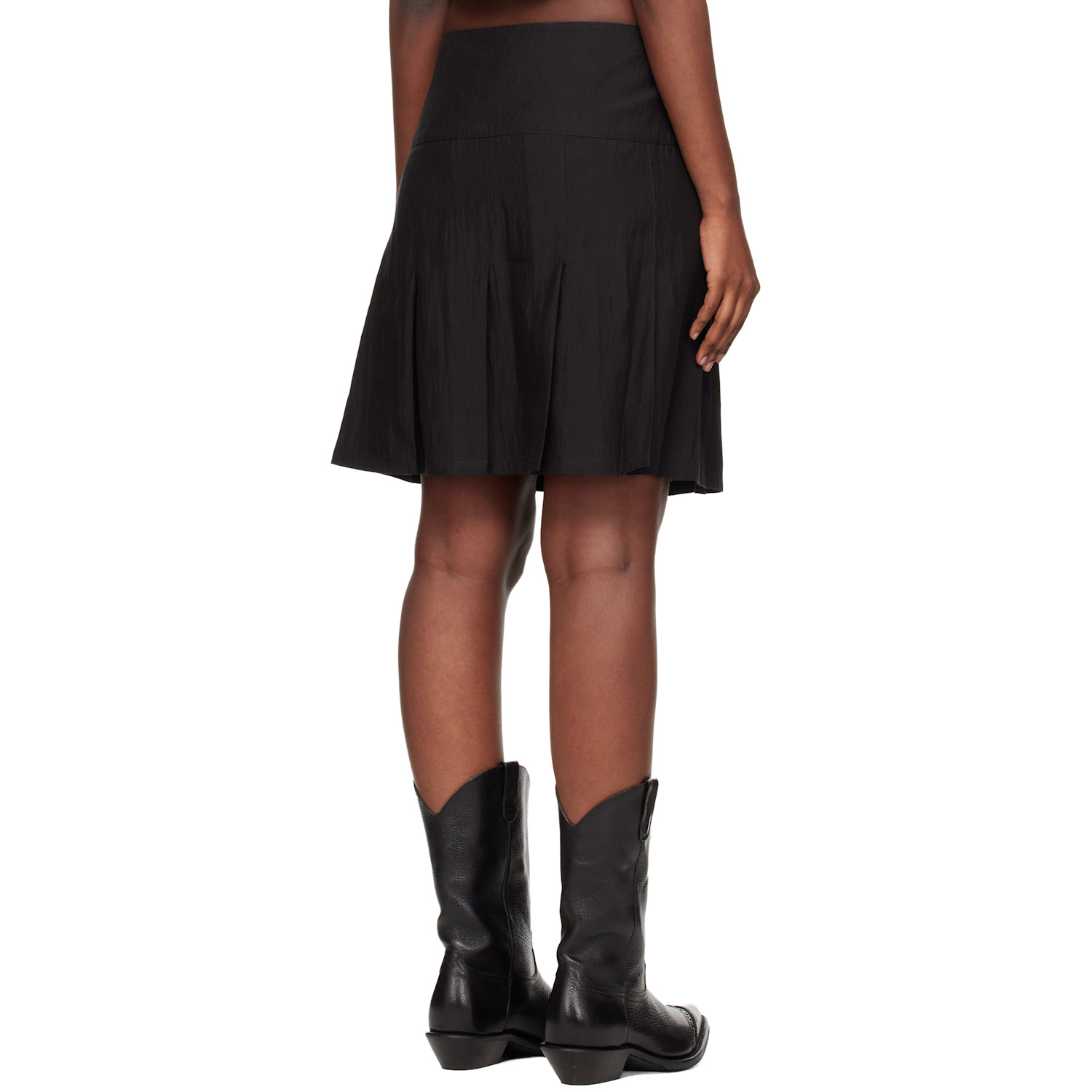  Our Legacy Black Girdle Miniskirt 