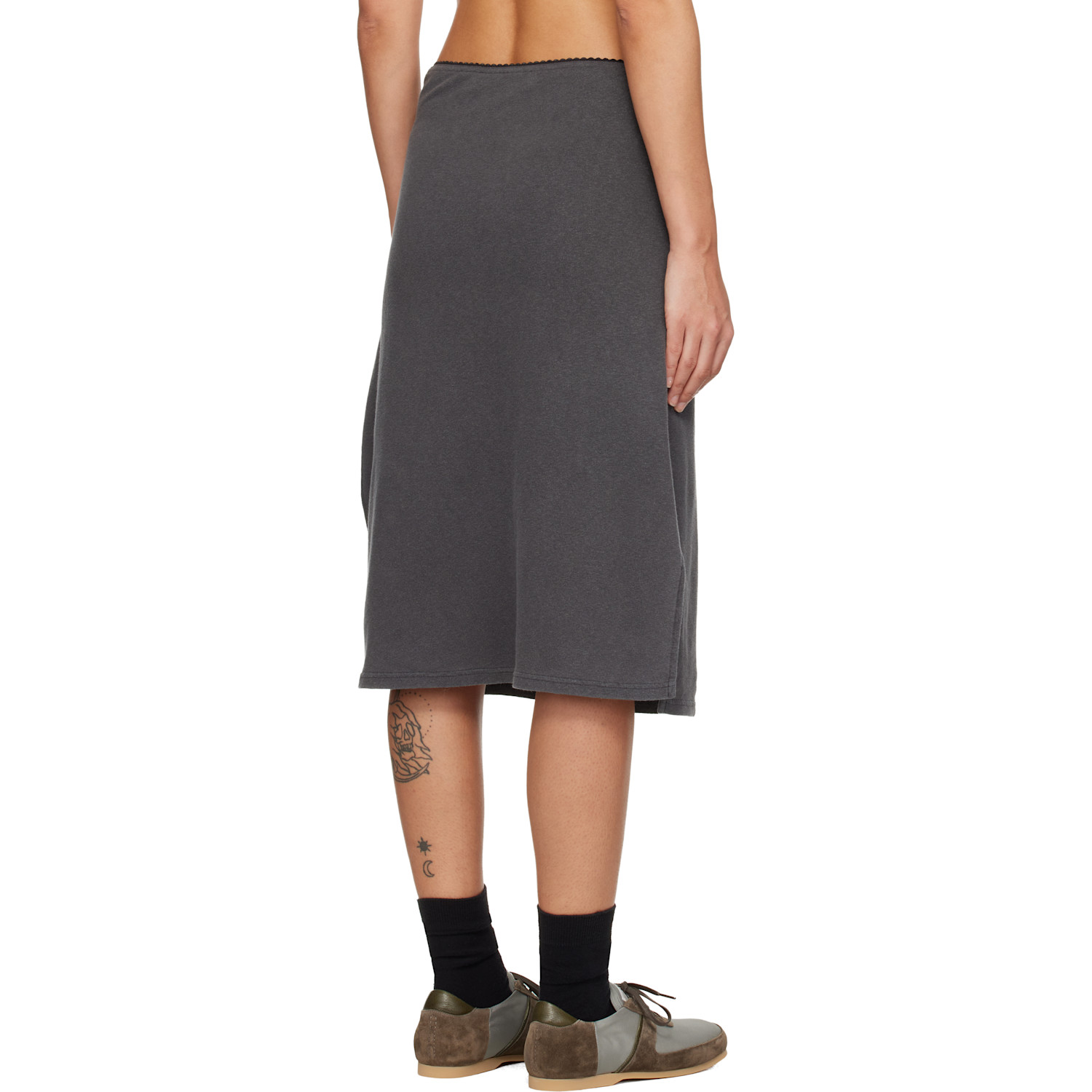  Our Legacy Gray Picnic Midi Skirt 