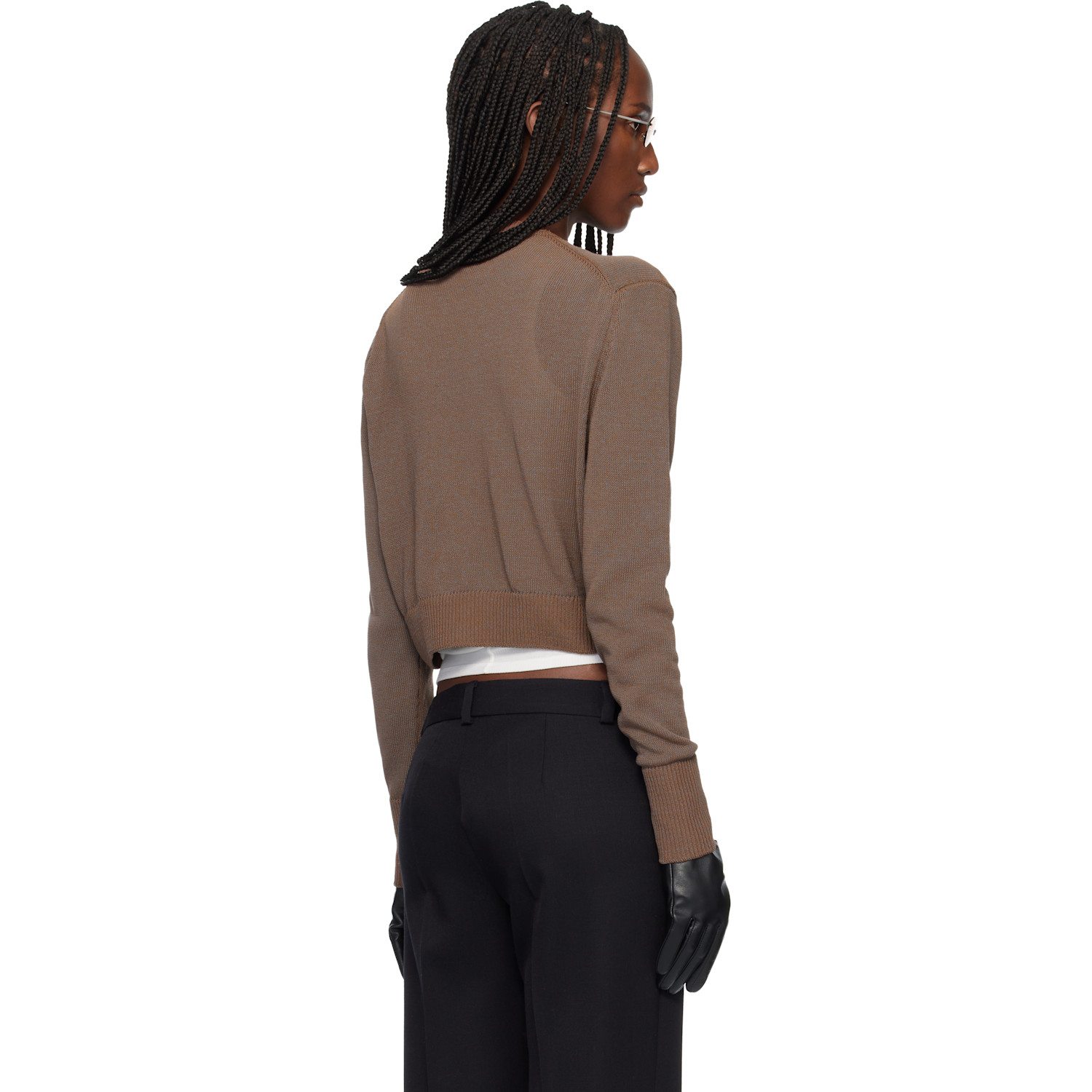  Our Legacy Brown Micro Cardigan 