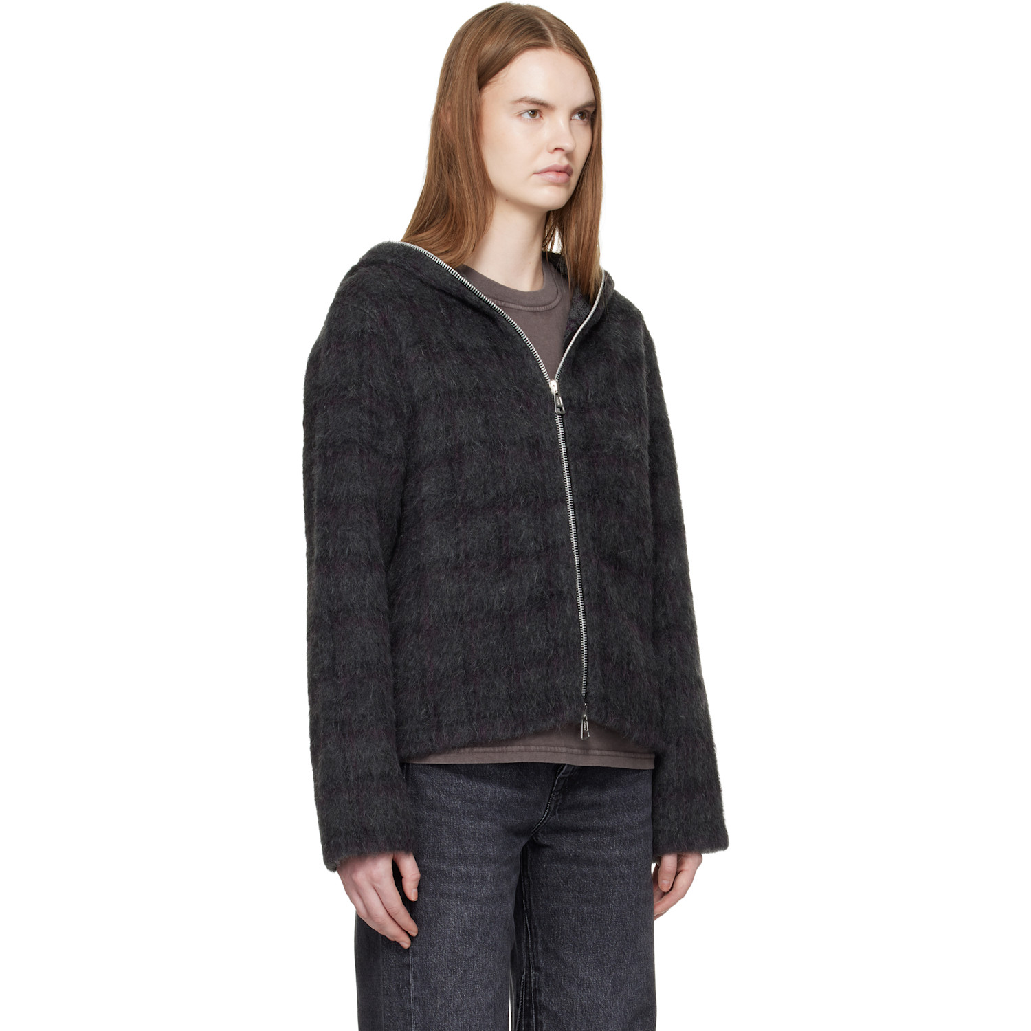  Our Legacy Gray Full Zip Hood Jacket 