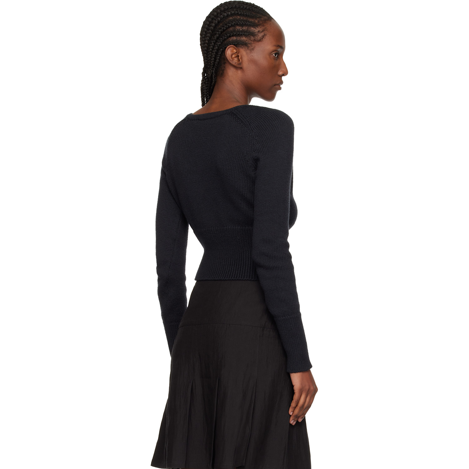  Our Legacy Black Sharp V-neck Sweater 