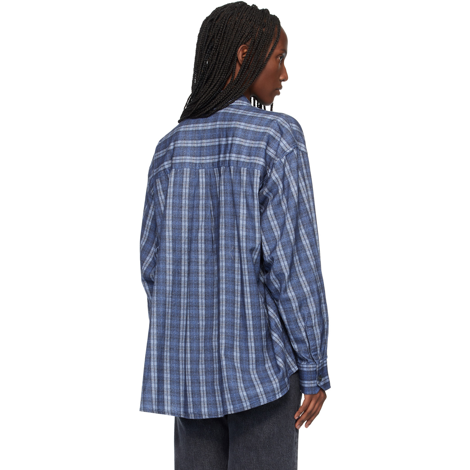  Our Legacy Navy Borrowed Shirt 