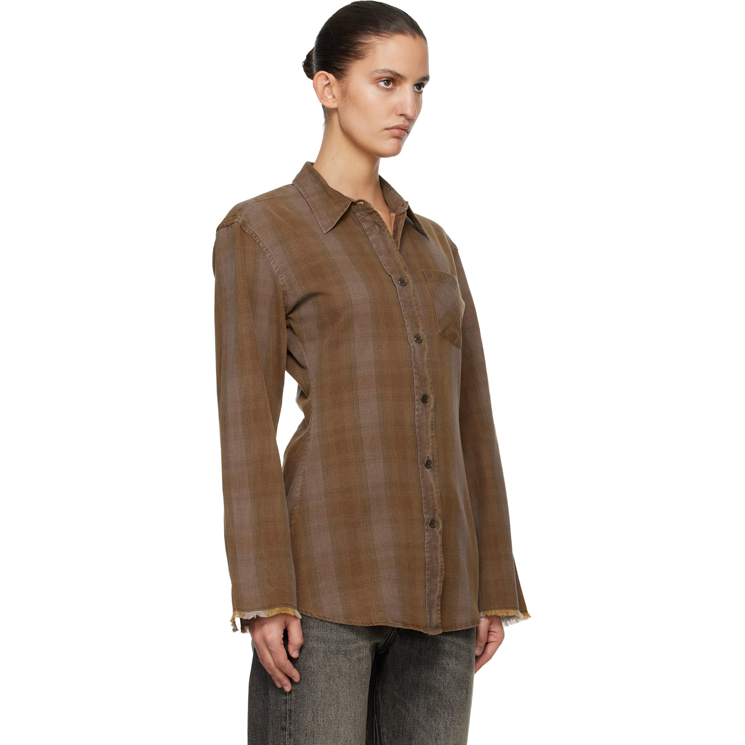  Our Legacy Brown Daisy Shirt 