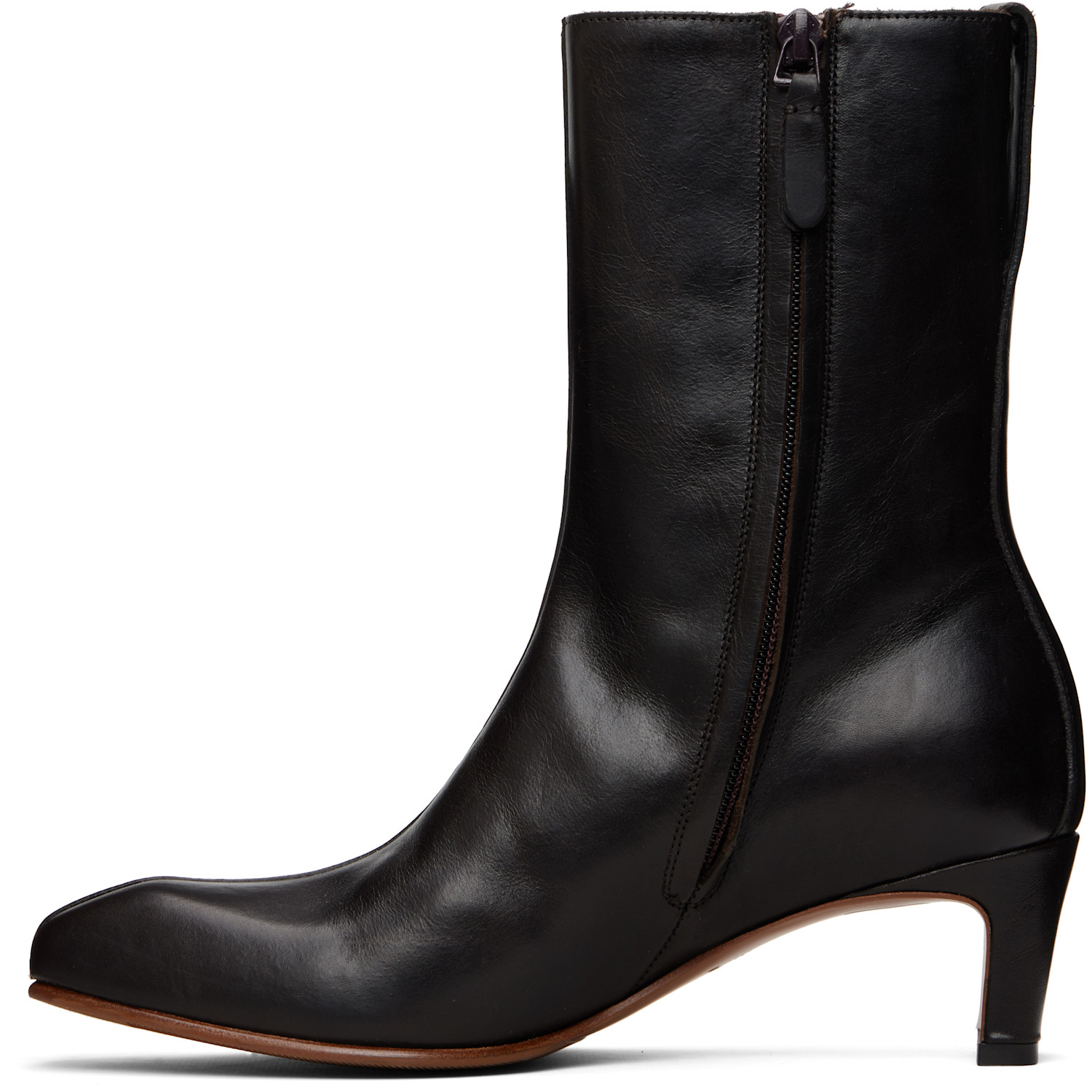  Our Legacy Brown Karasu Heel Boots 