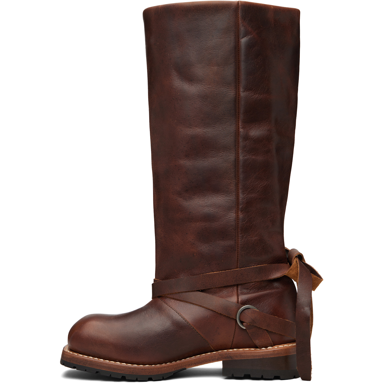  Our Legacy Tan High Engine Tall Boot 