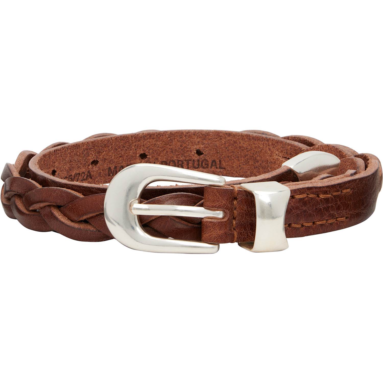 OUR LEGACY Brown 2cm Braided Belt