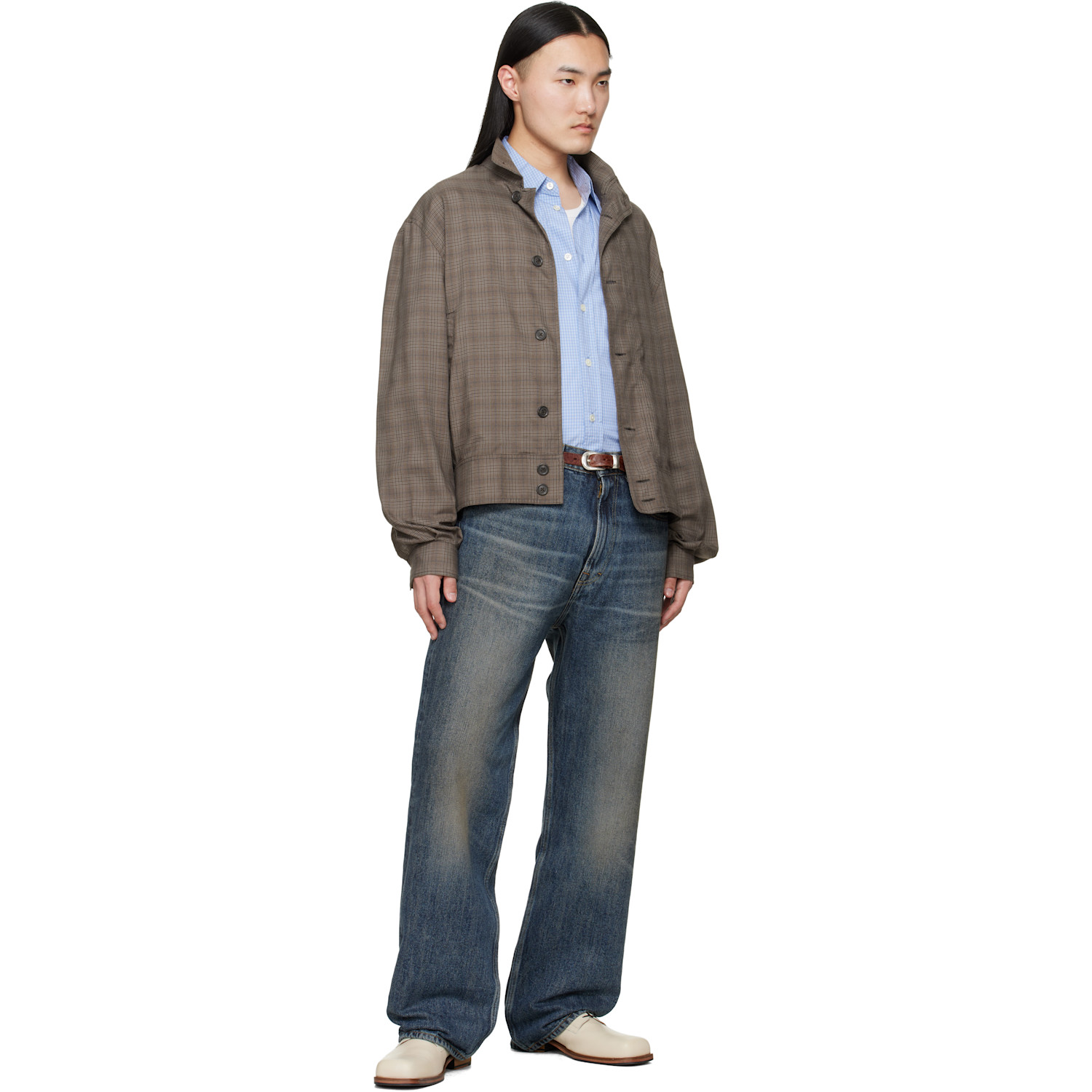  Our Legacy Brown 2cm Braided Belt 
