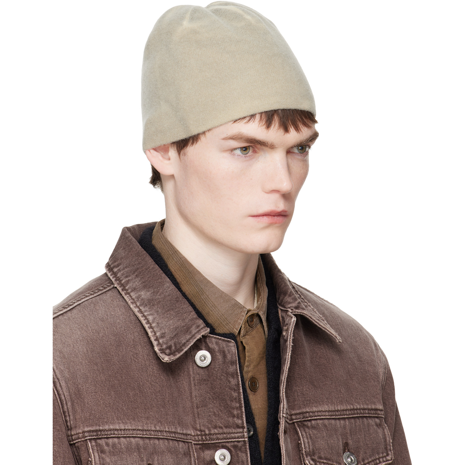  Our Legacy Gray Spray-dyed Beanie 
