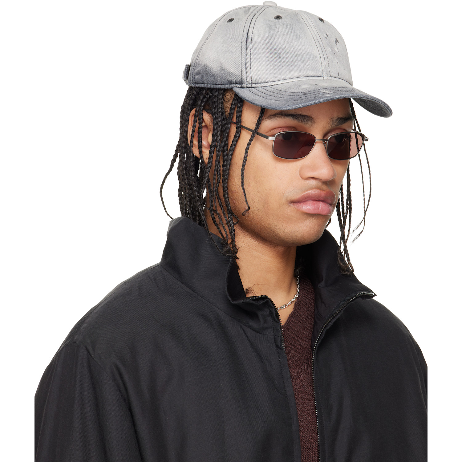  Our Legacy Gray Faded Ball Cap 