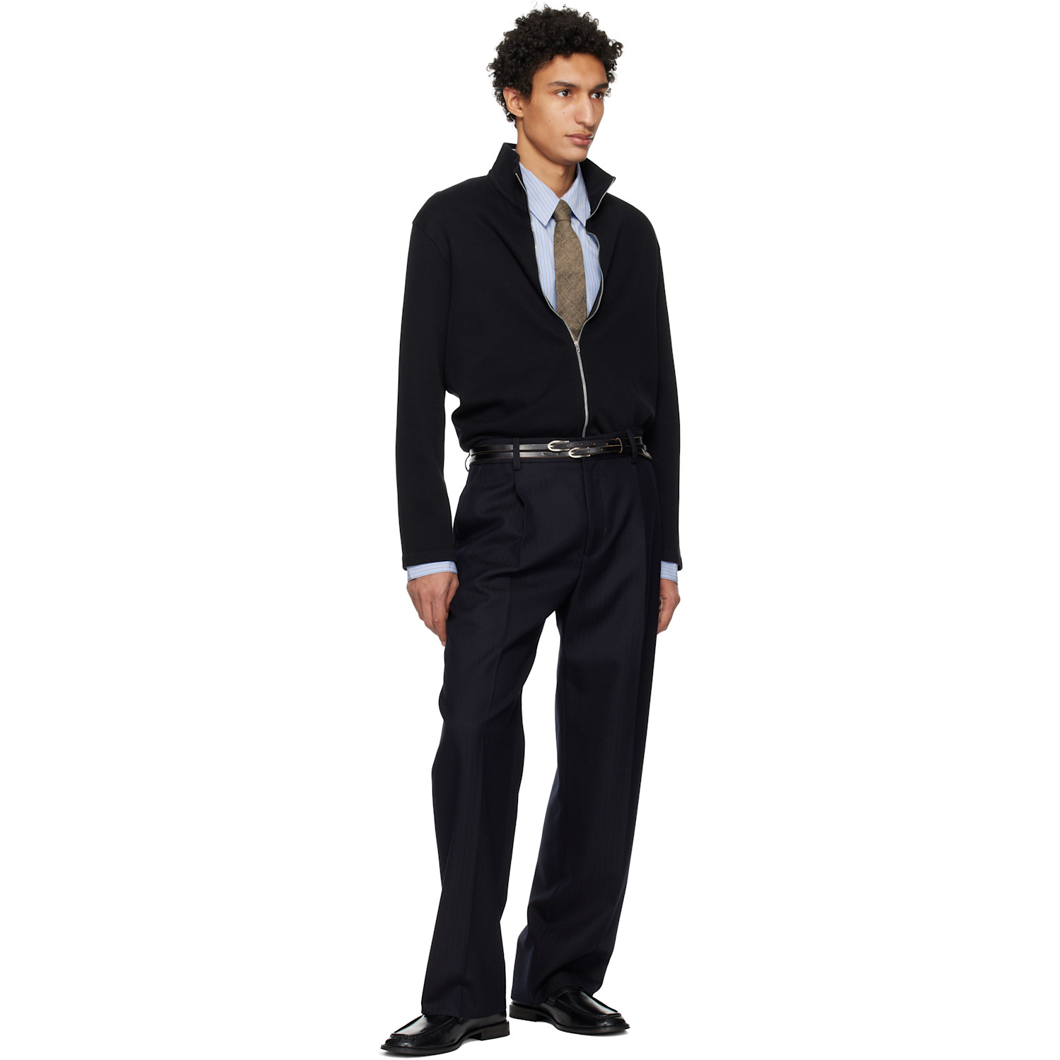  Our Legacy Brown Linen Tie 