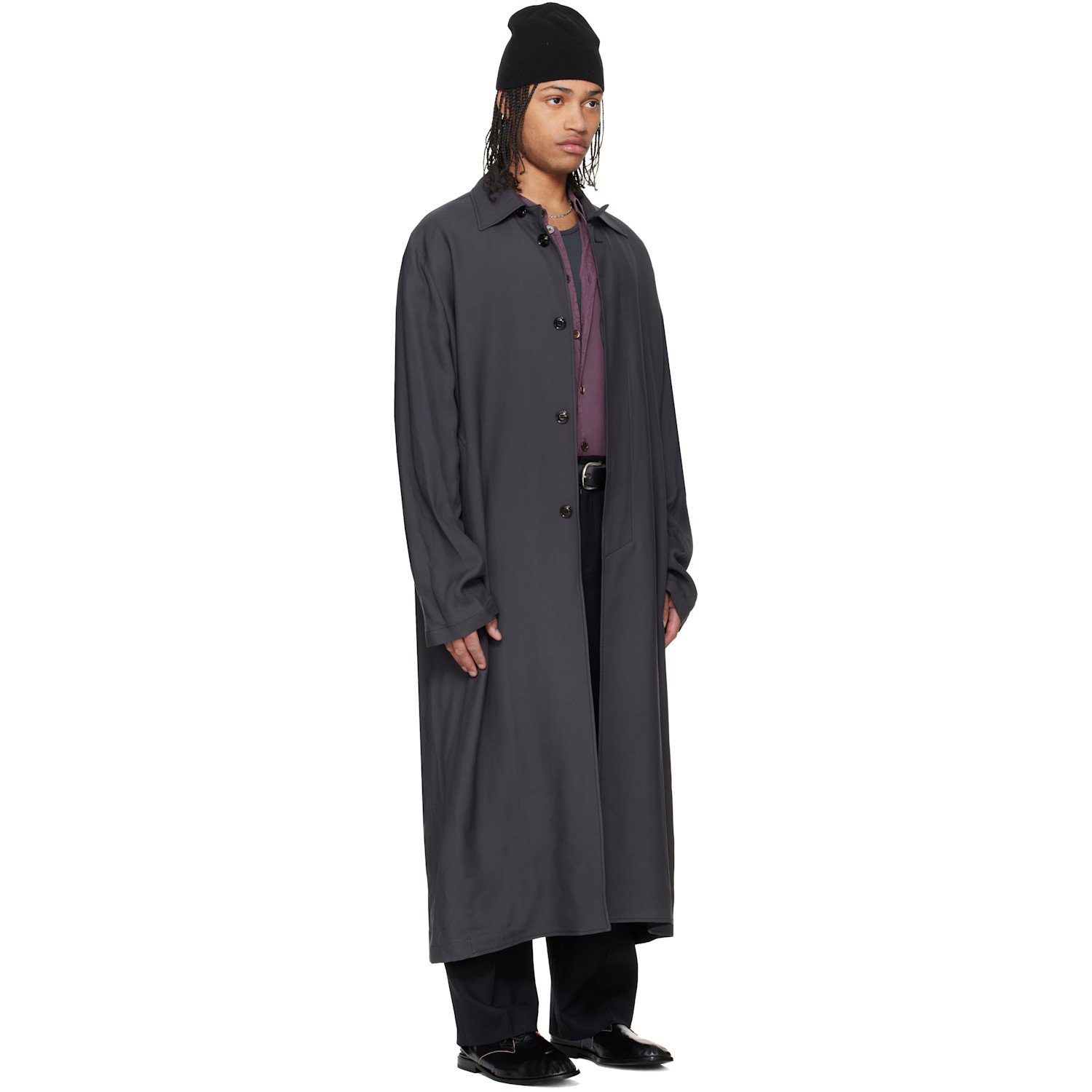  Our Legacy Black Cloak Coat 