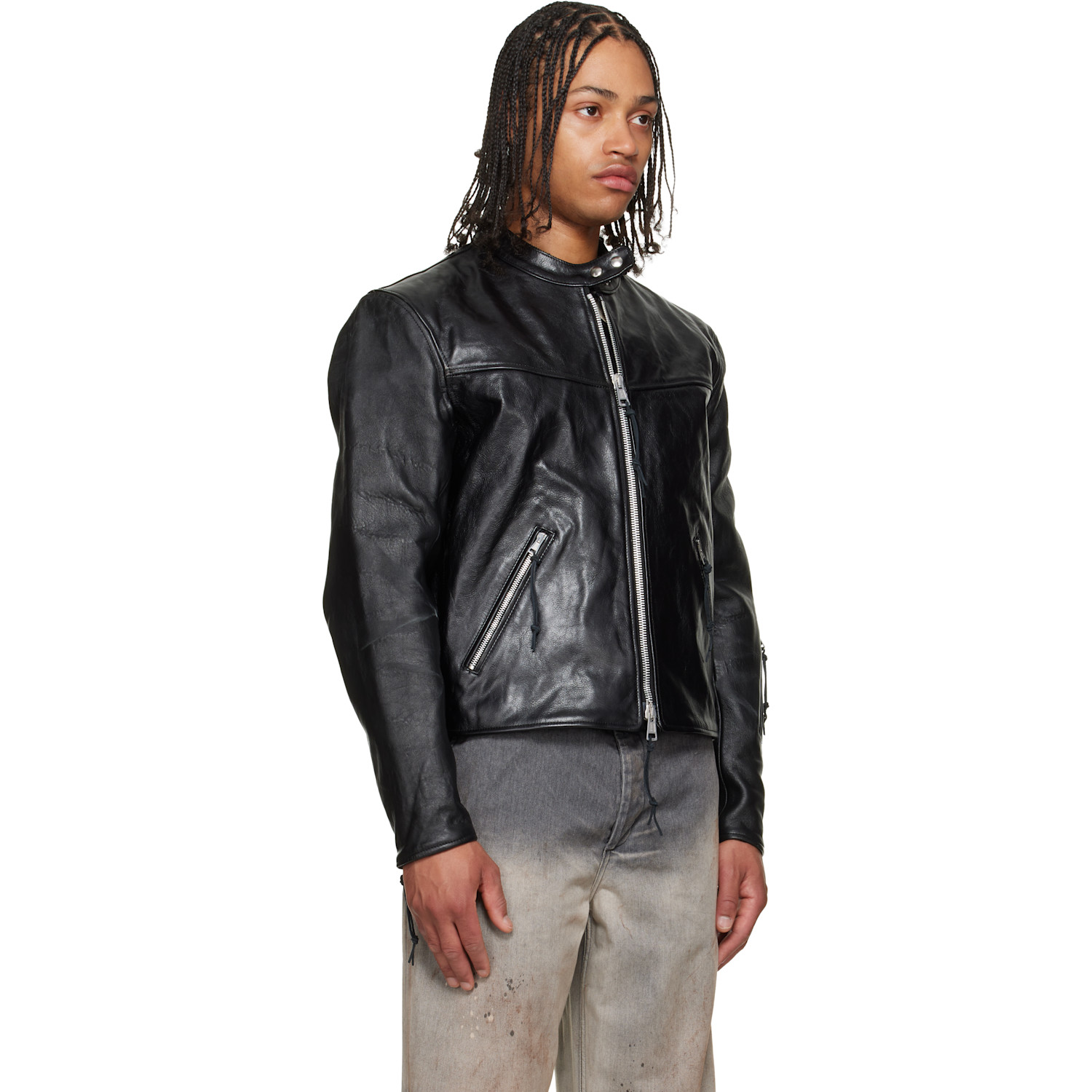  Our Legacy Black Yurei Leather Jacket 