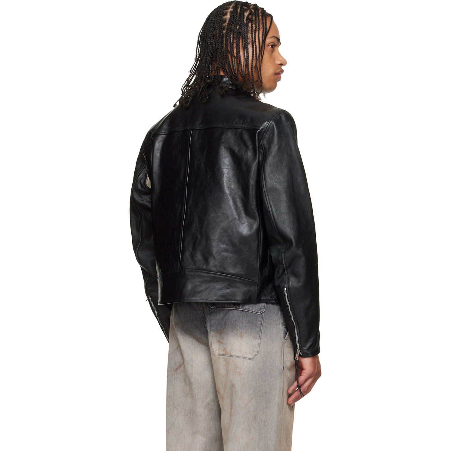  Our Legacy Black Yurei Leather Jacket 