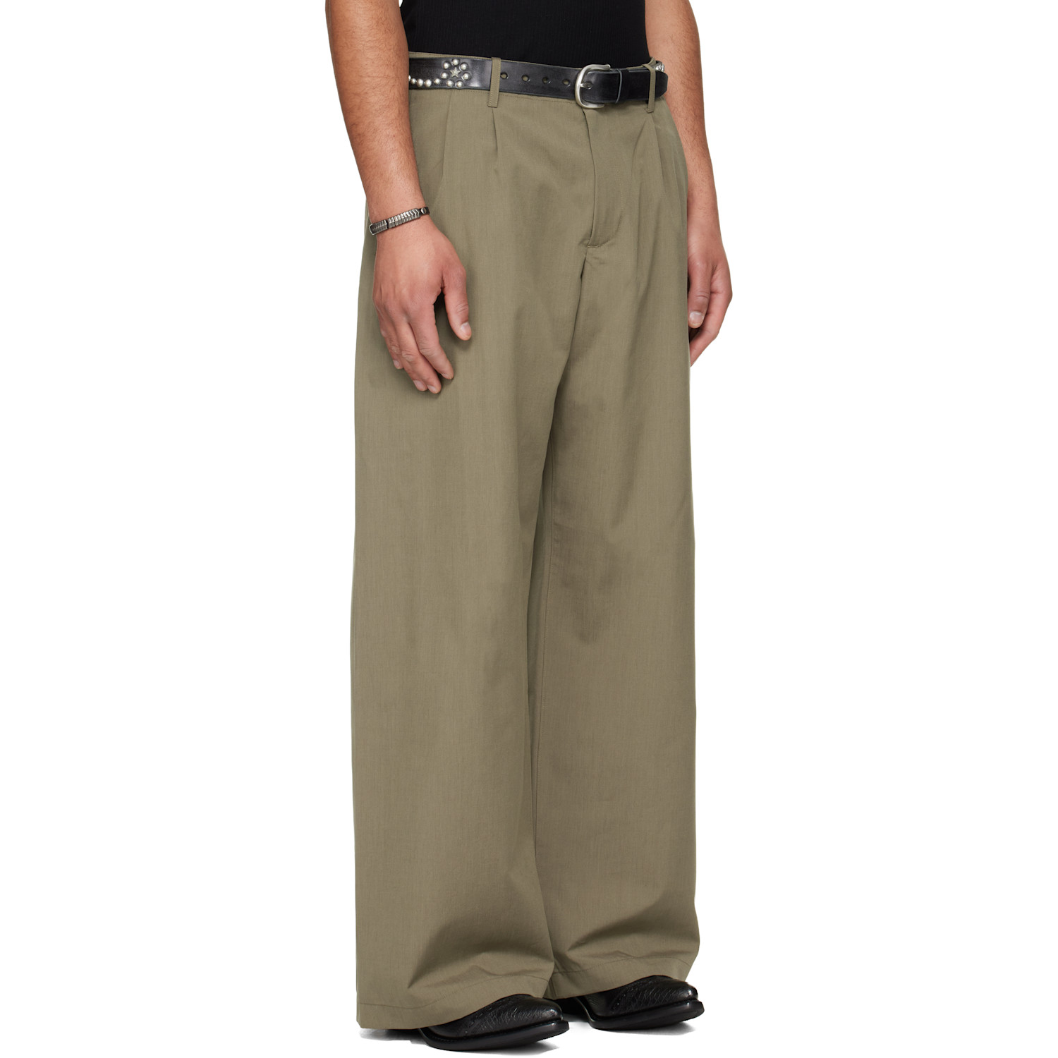  Our Legacy Khaki Bridge Chino Trousers 