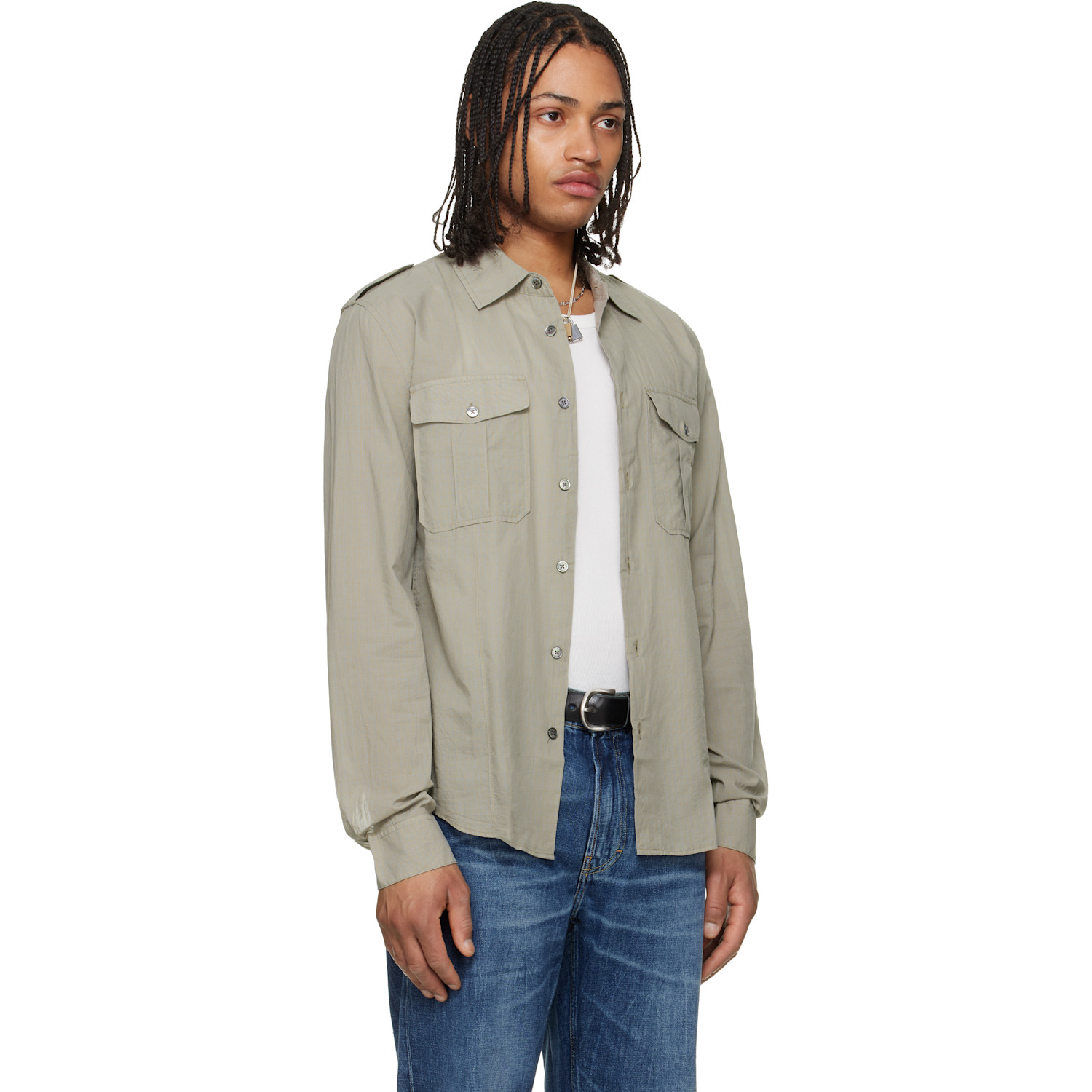  Our Legacy Taupe Lean Shirt 