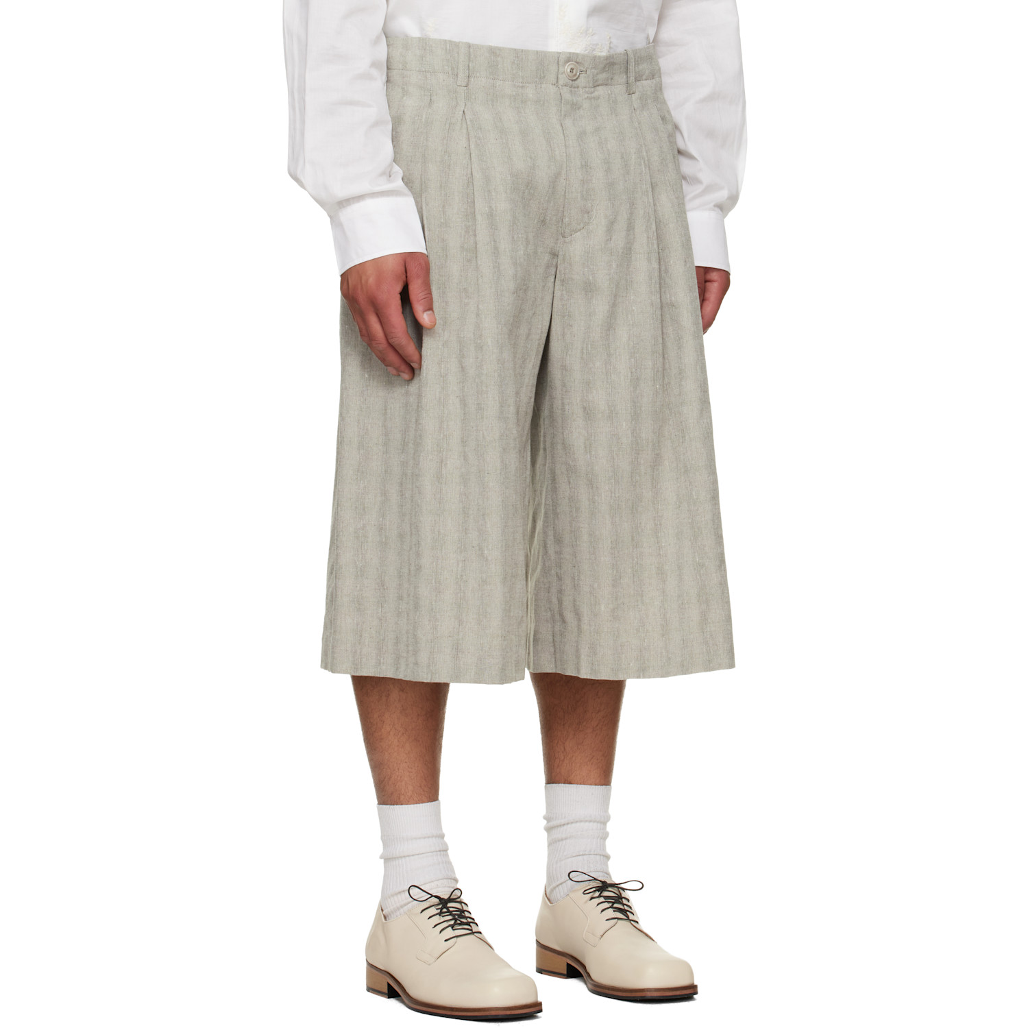  Our Legacy Gray Split Shorts 