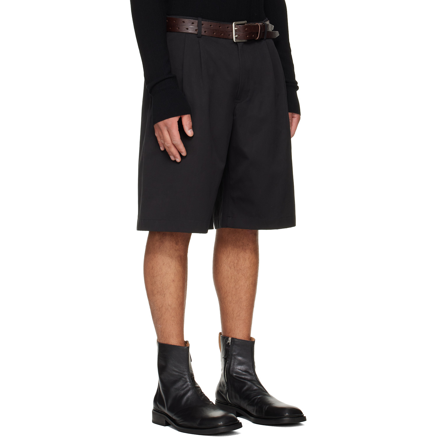  Our Legacy Black Ponte Shorts 