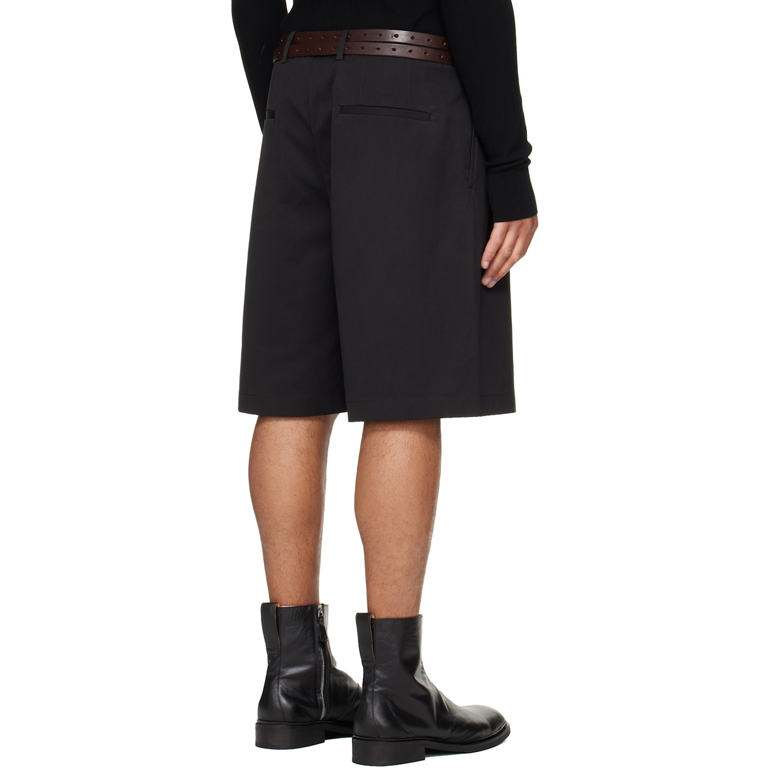  Our Legacy Black Ponte Shorts 