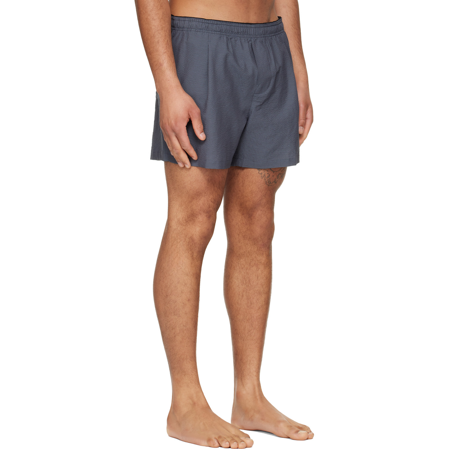  Our Legacy Gray Boxer Swim Shorts 