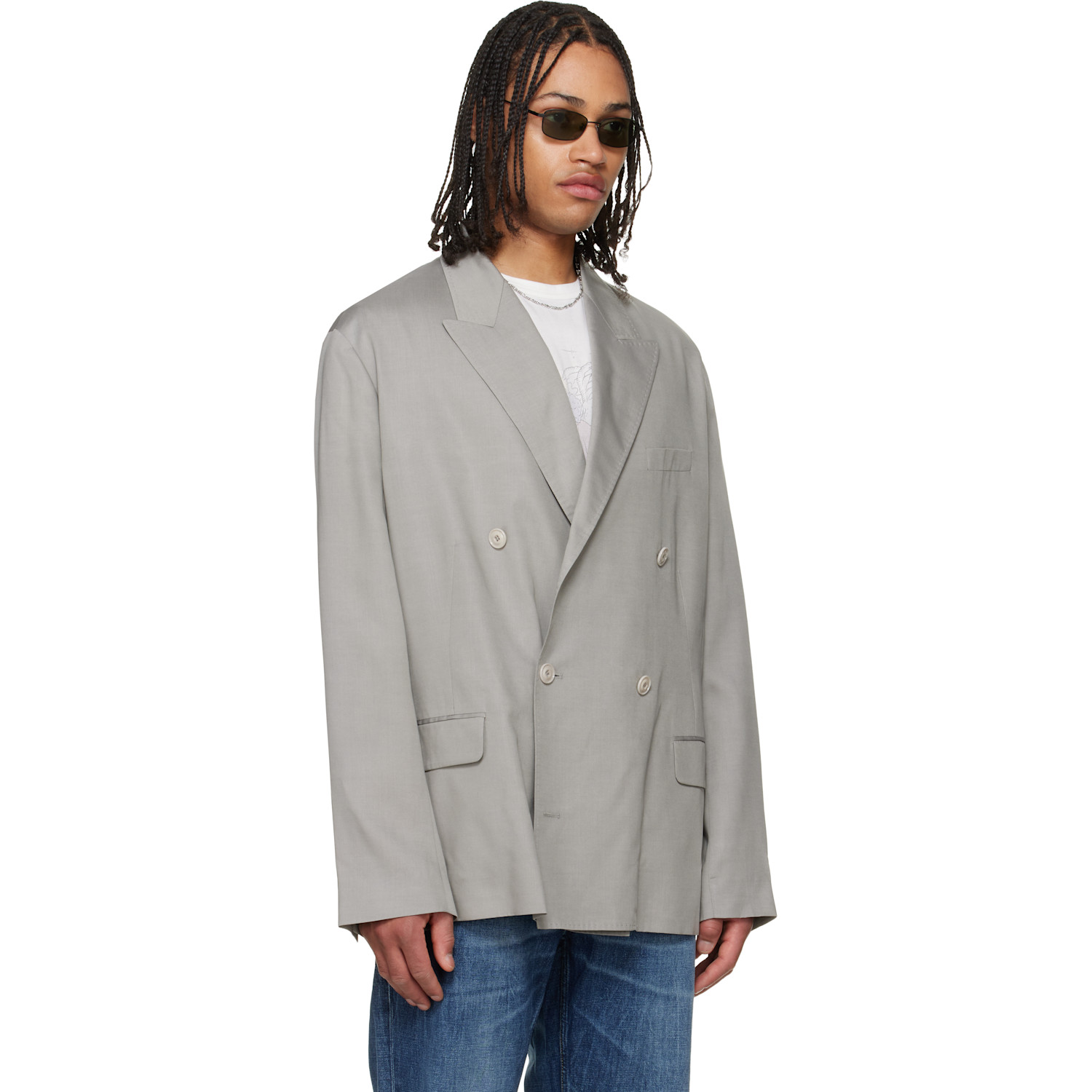  Our Legacy Gray Halt Blazer 