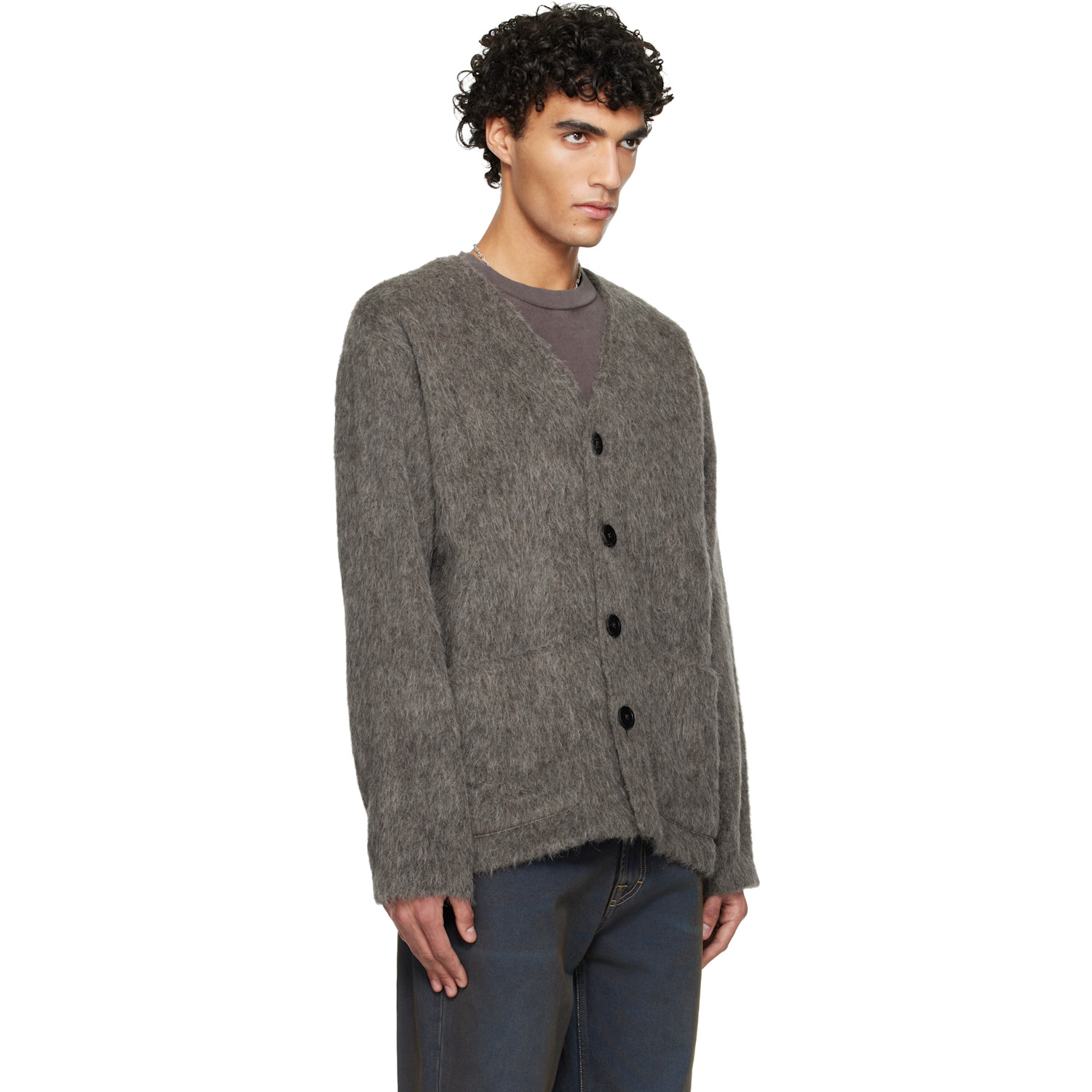  Our Legacy Gray Wool Cardigan 