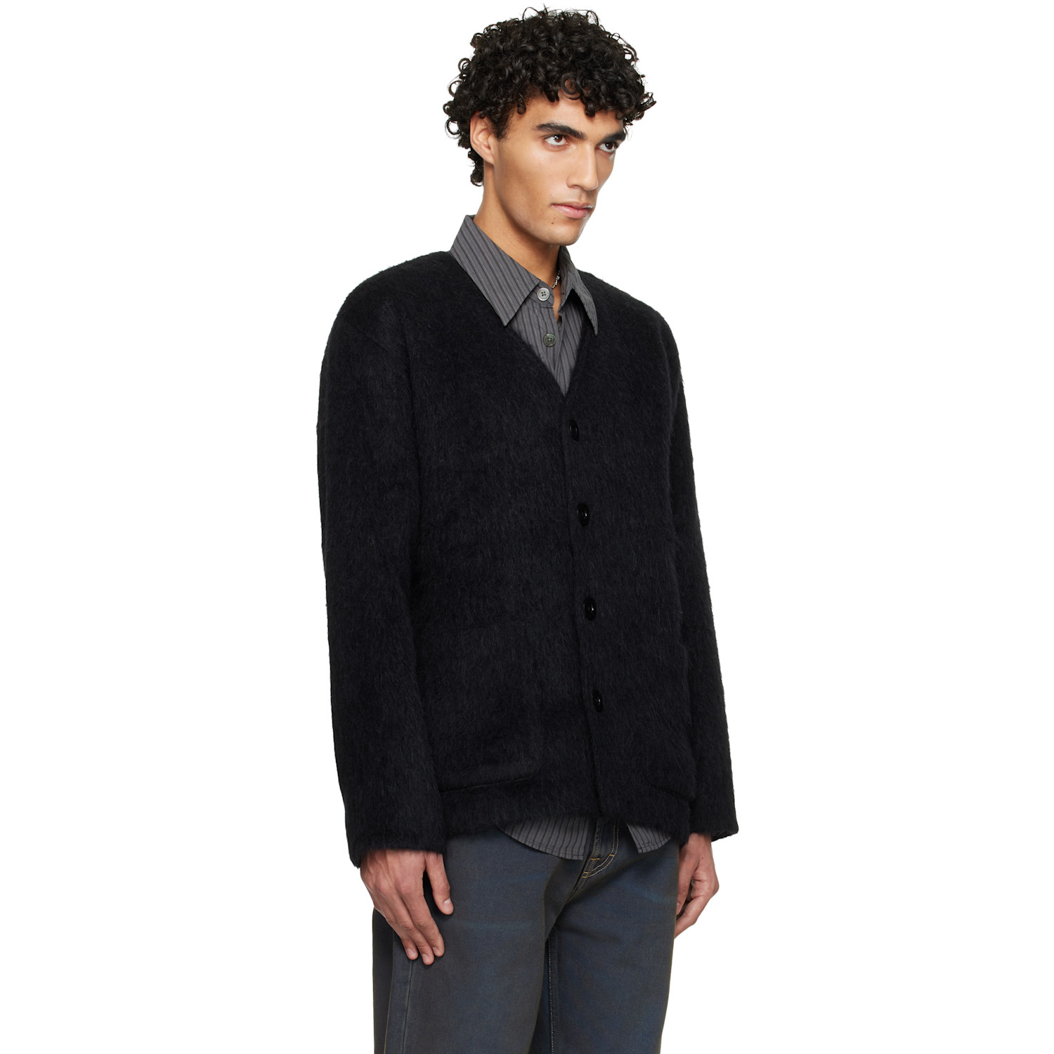  Our Legacy Black Wool Cardigan 