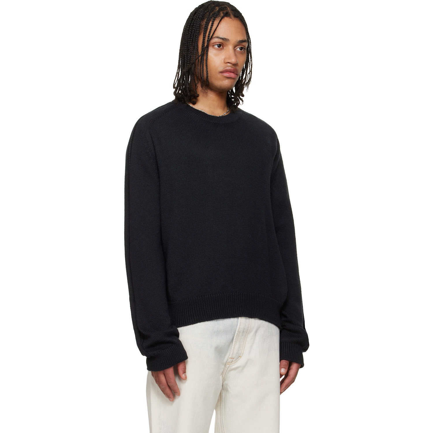 Our Legacy Black True Roundneck Sweater 