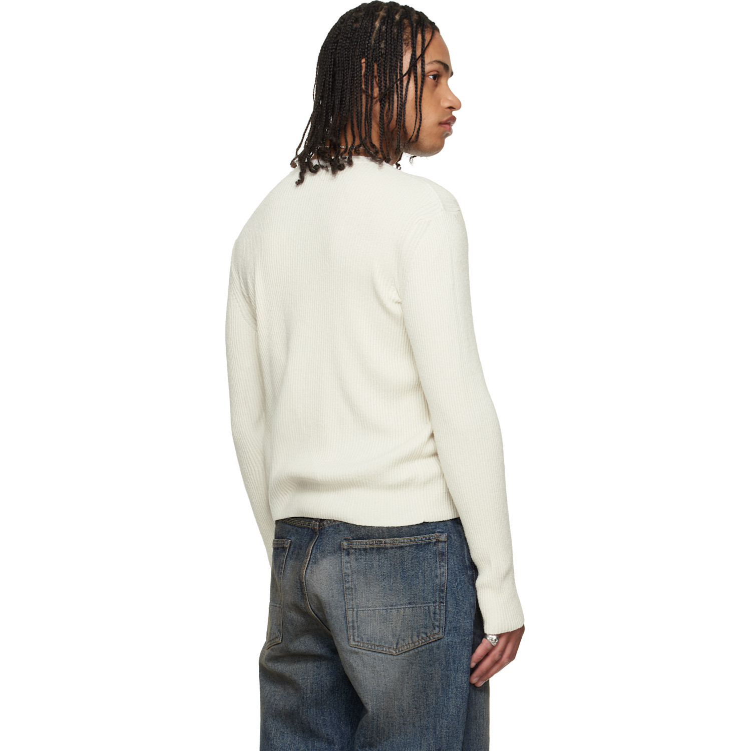  Our Legacy Off-white Compact Roundneck Sweater 