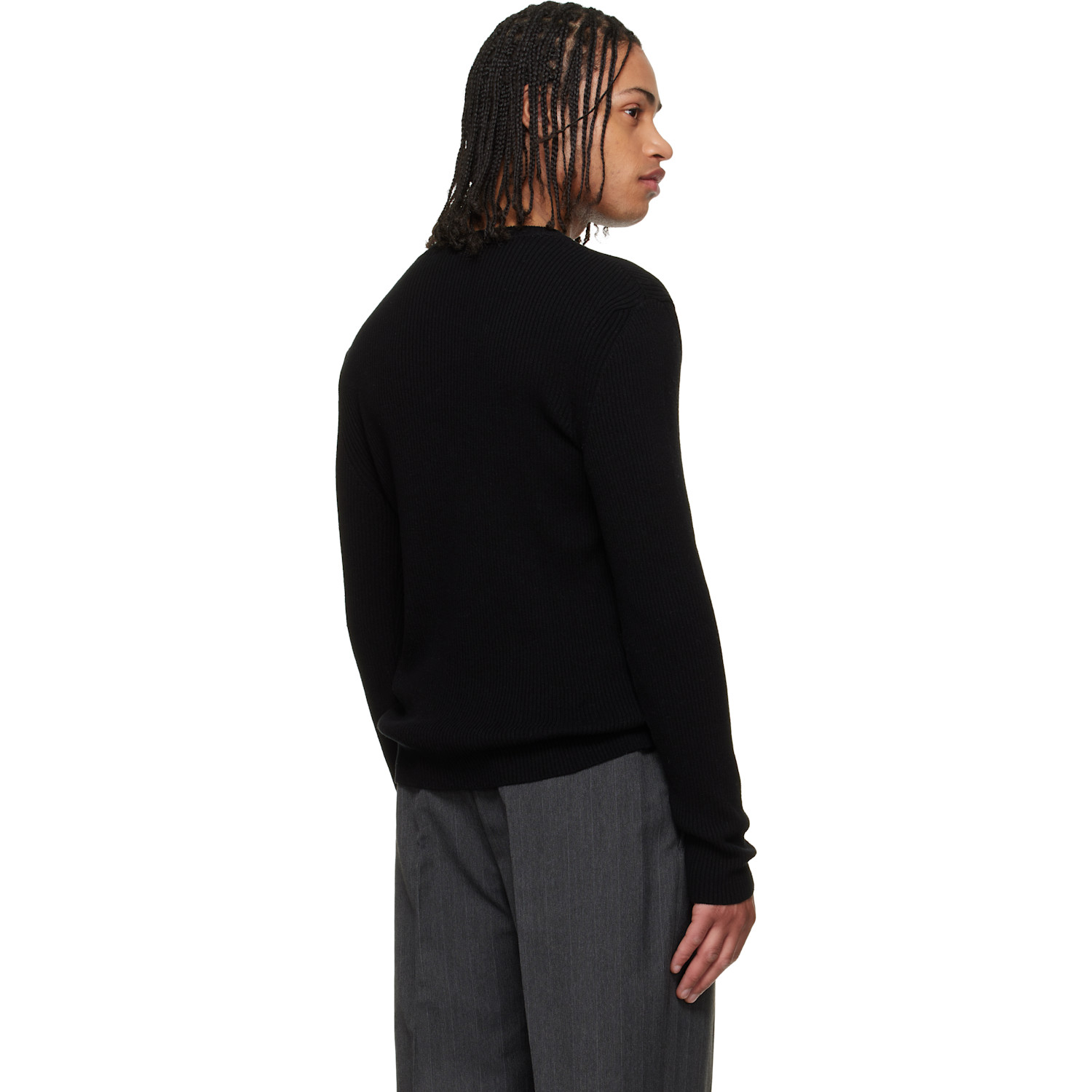  Our Legacy Black Compact Roundneck Sweater 
