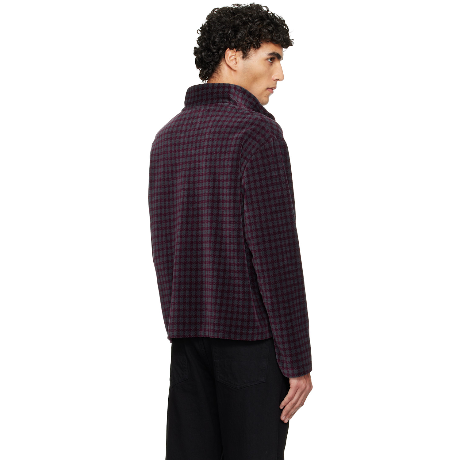  Our Legacy Gray & Red Shrunken Fullzip Track Jacket 