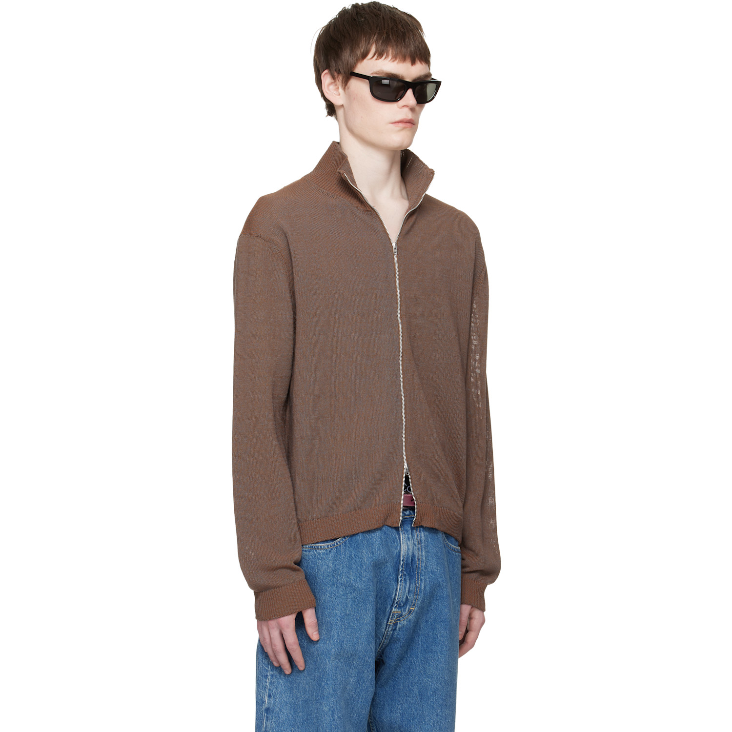  Our Legacy Brown Float Funnel Track Jacket 