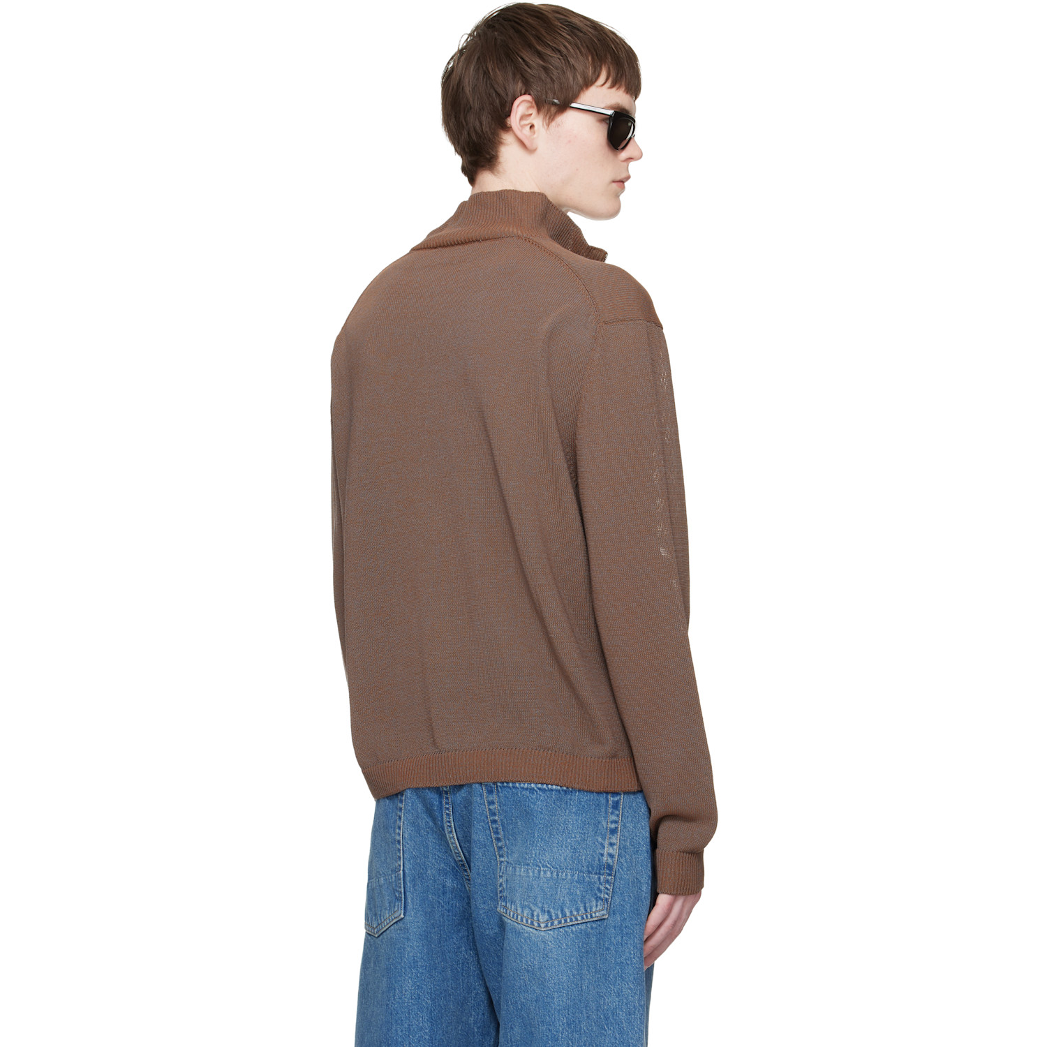  Our Legacy Brown Float Funnel Track Jacket 