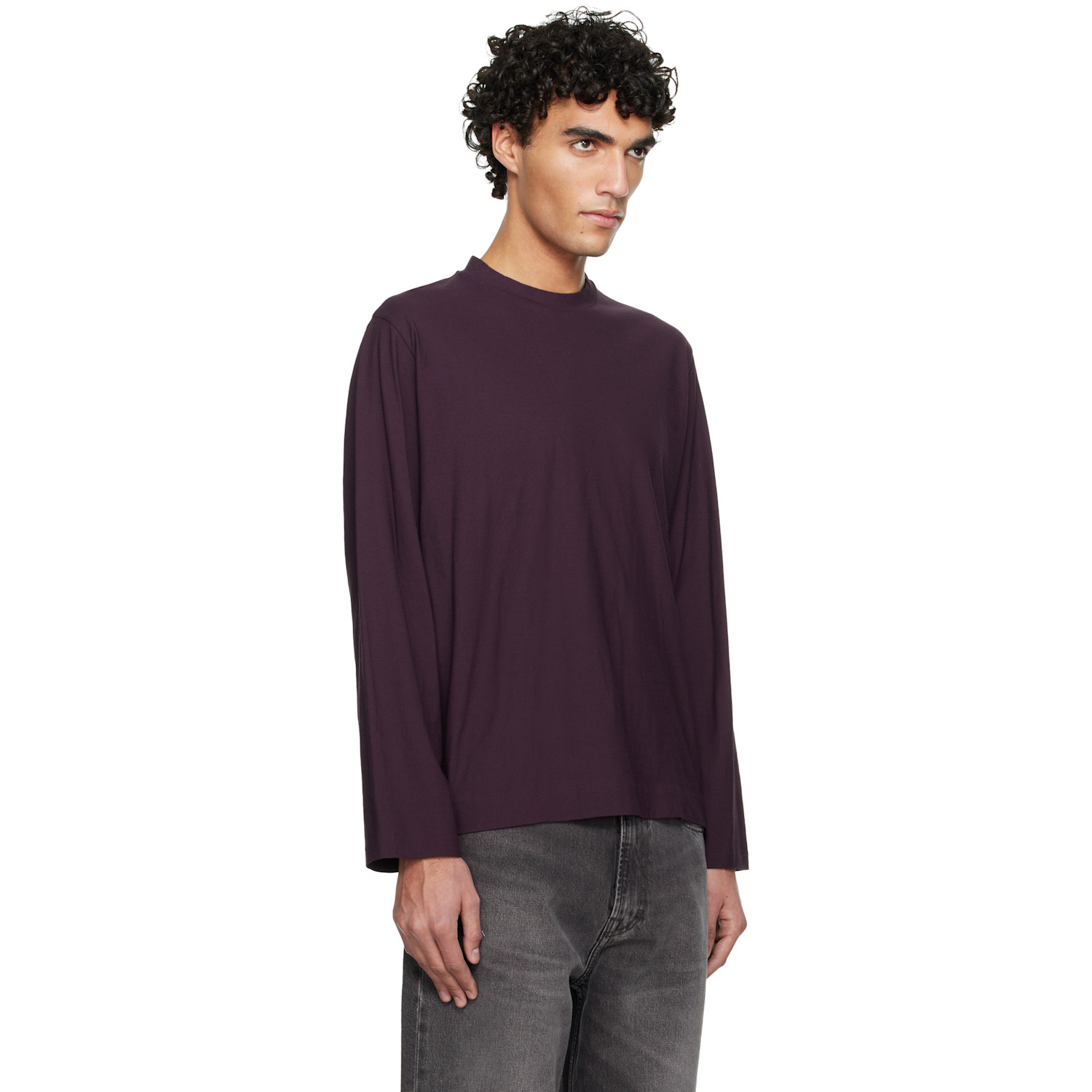  Our Legacy Burgundy Box Longsleeve T-shirt 