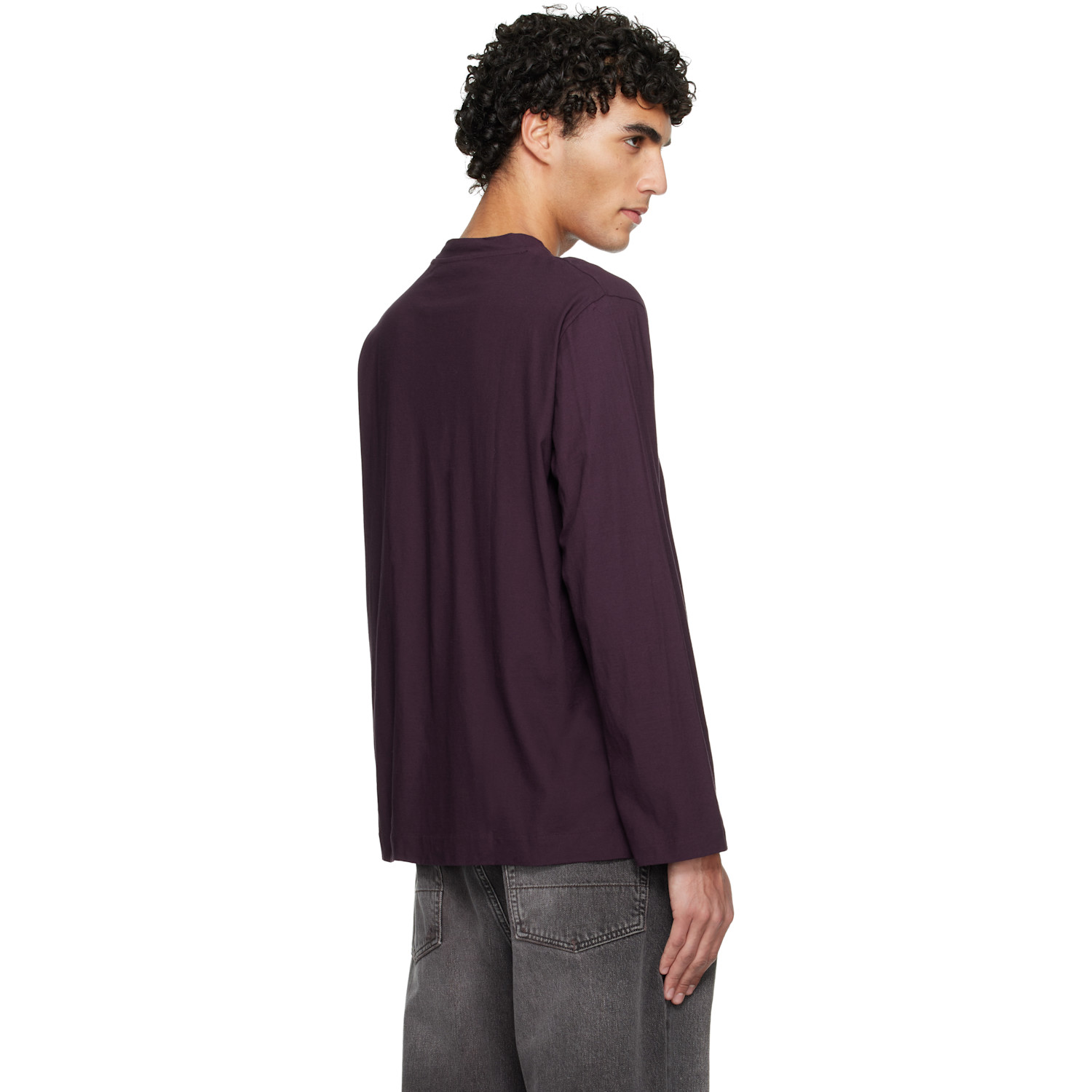  Our Legacy Burgundy Box Longsleeve T-shirt 
