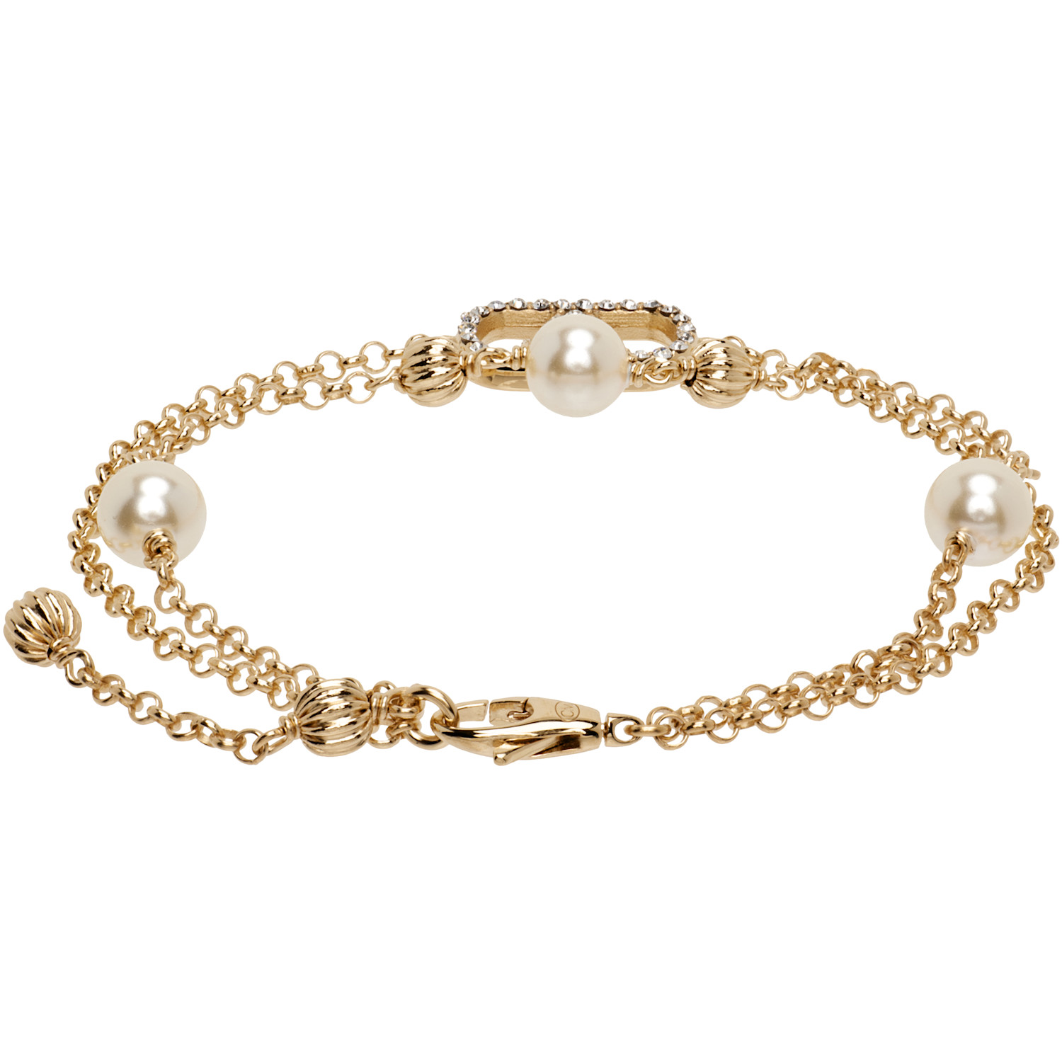  Valentino Garavani Vlogo Signature Strass Bracelet 