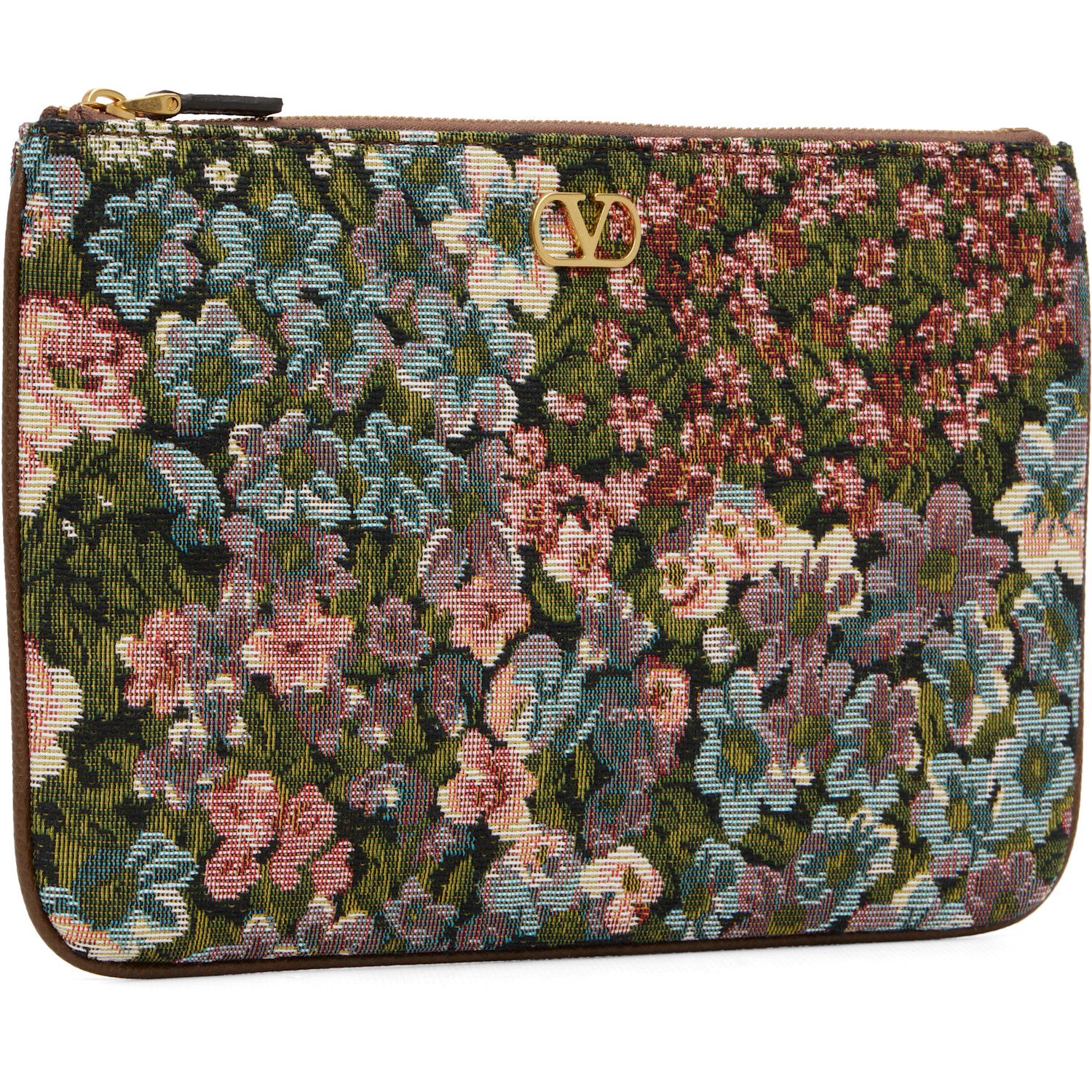  Valentino Garavani Multicolor Vlogo Signature Medium Flat Pouch 