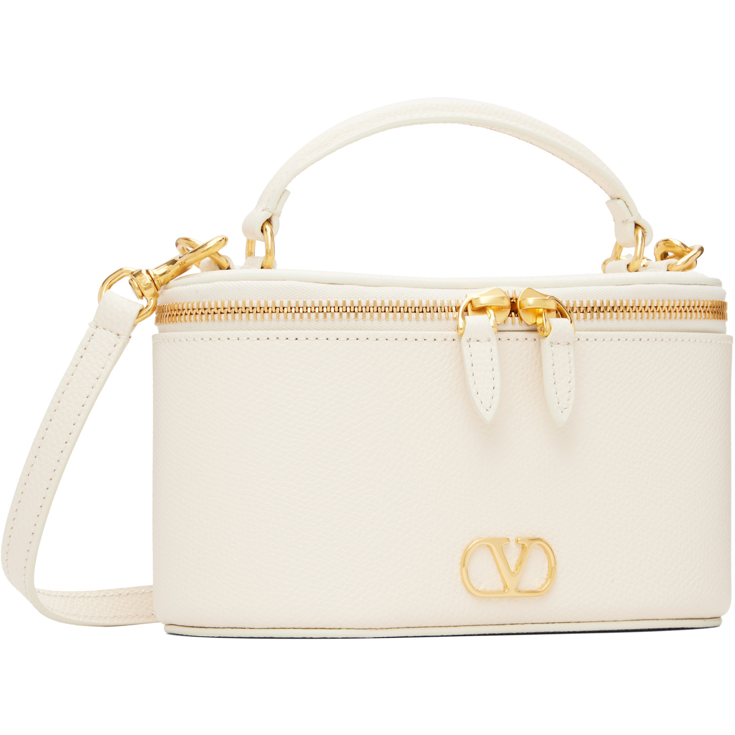  Valentino Garavani Off-white Vlogo Signature Mini Vanity Bag 